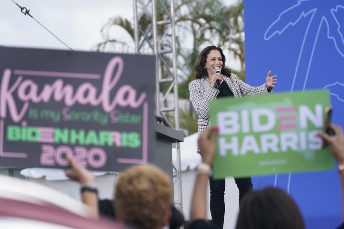 La candidata demócrata a la vicepresidencia de EE.UU., Kamala Harris, resaltó el poder del voto para lograr cambios durante un mitin en Lake Worth, Florida.