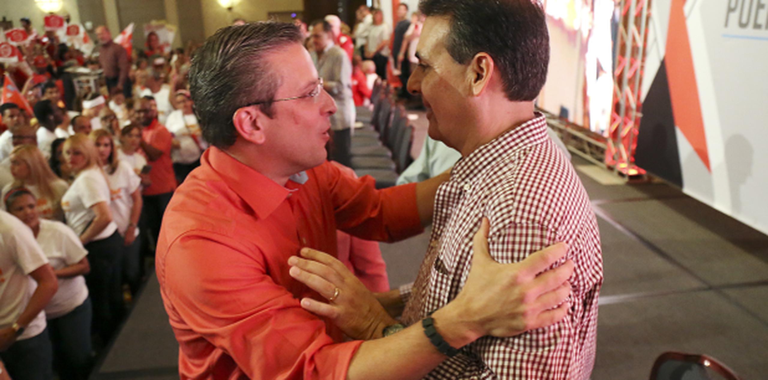 García Padilla y Bhatia compartieron en la convención del PPD. (jose.reyes@gfrmedia.com)