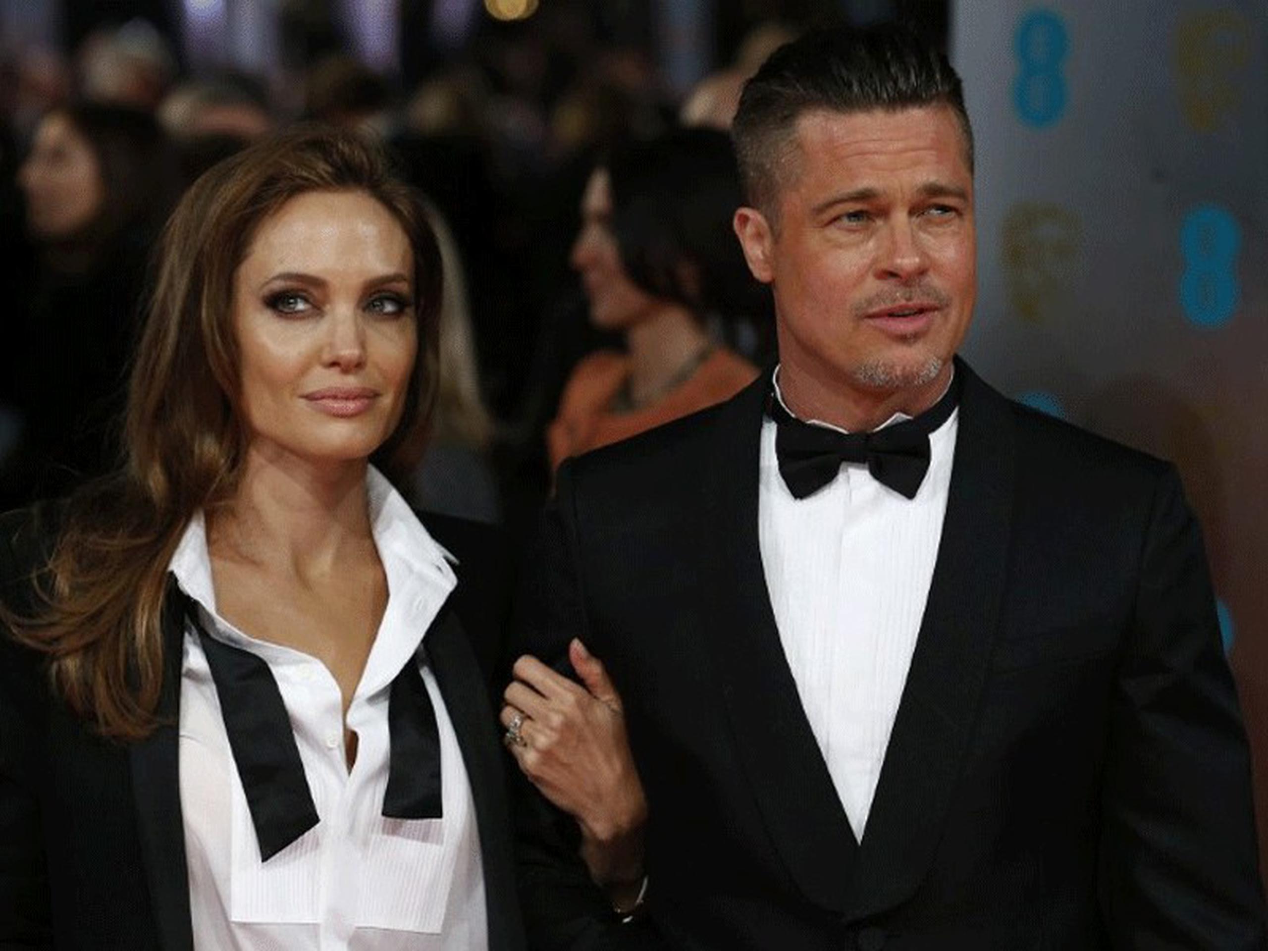 La pareja de la noche lo fue Angelina Jolie y Brad Pitt. (AFP)