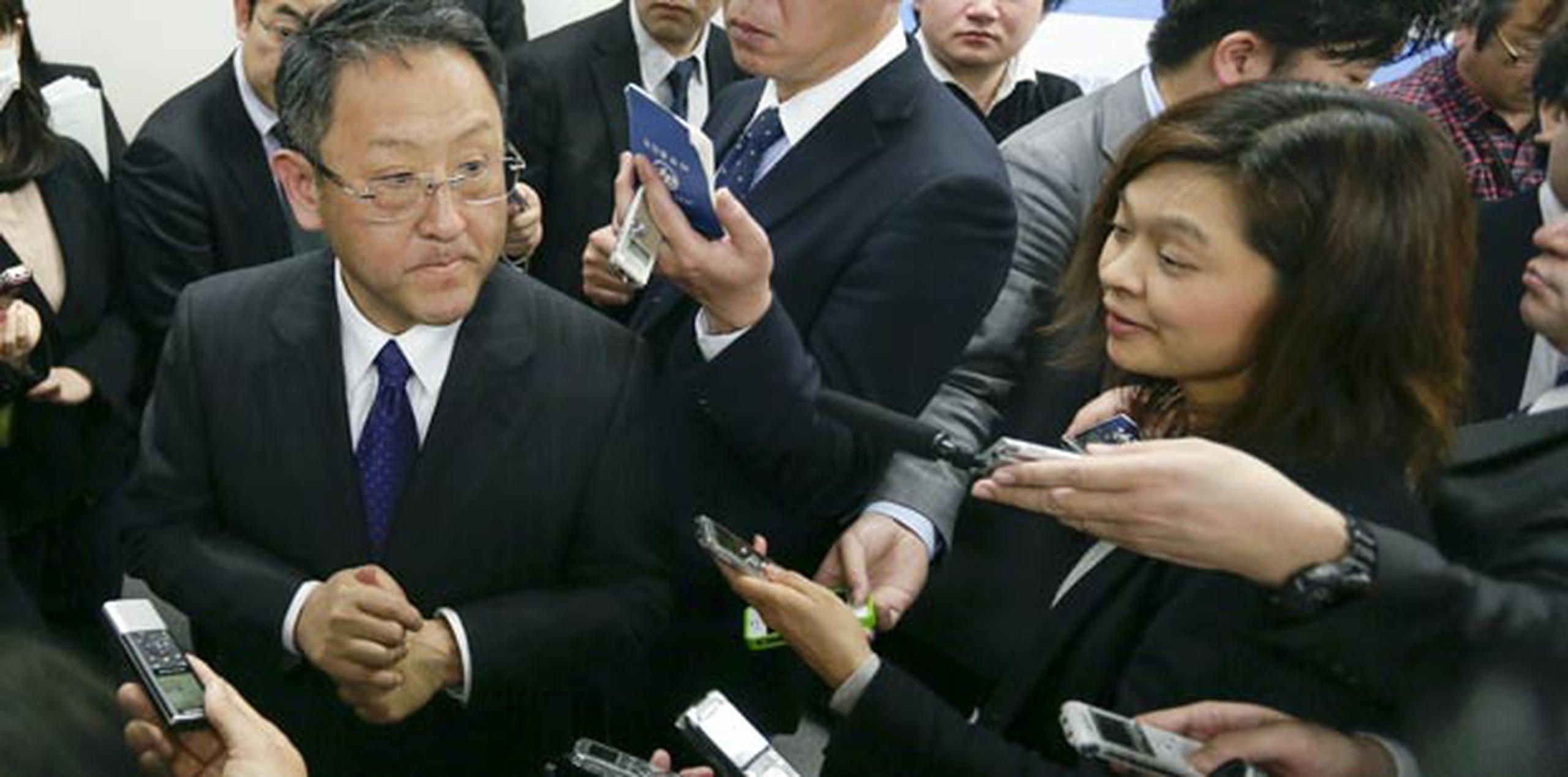 El presidente de Toyota, Akio Toyoda, declinó hacer declaraciones el jueves sobre el arreglo. (EFE/Kimimasa Mayama)