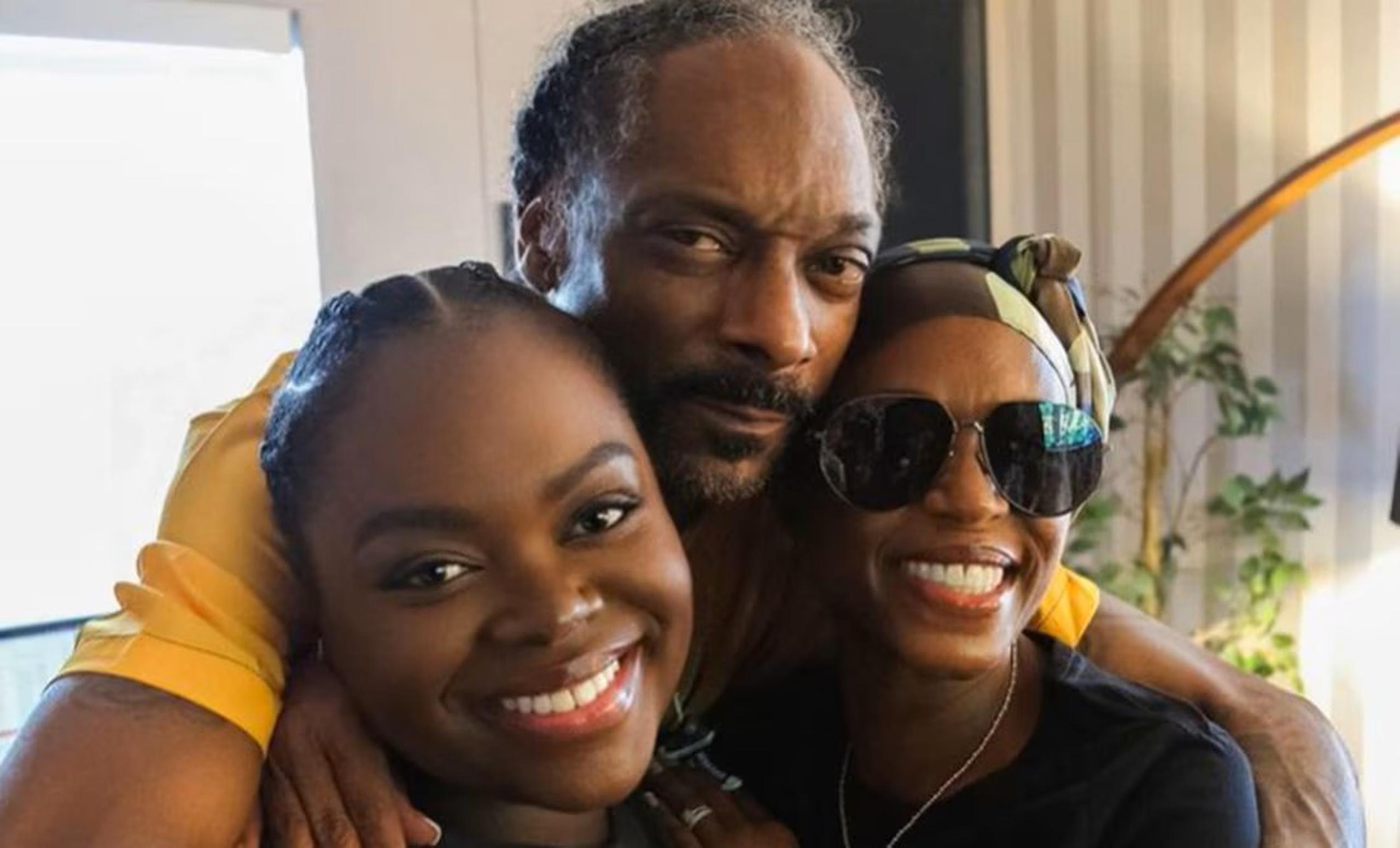Snoop Dogg con su familia.