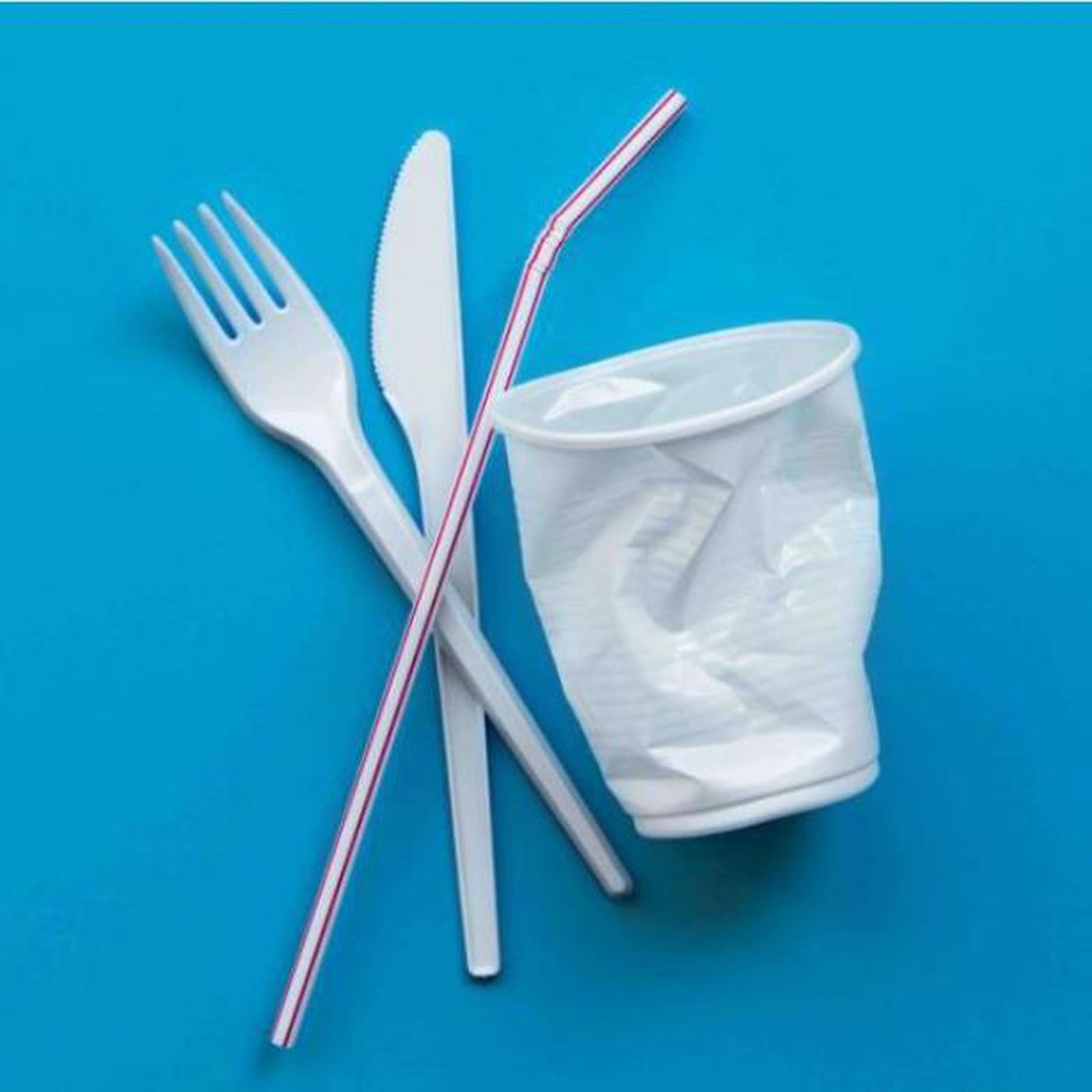 La medida define el utensilio plástico de un solo uso, el artefacto de material plástico vendido y utilizado voluntariamente para el consumo de alimentos por los seres humanos. (Archivo)