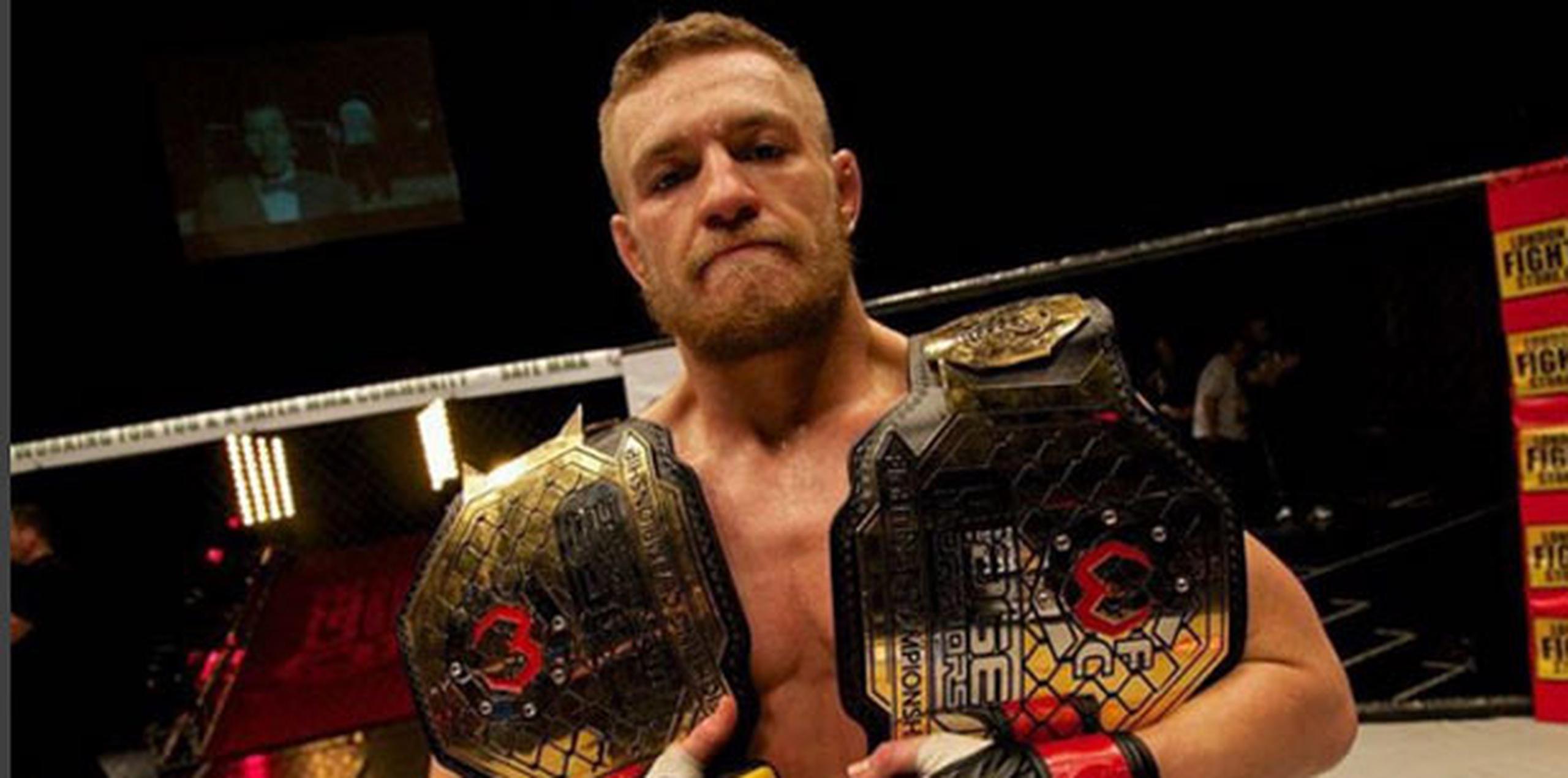 McGregor aprovechó la ocasión para lanzarle un reto al retirado e invicto ex campeón de boxeo a que se trepe en un Octágono con él si se atreve. (Instagram: thenotoriousmma)