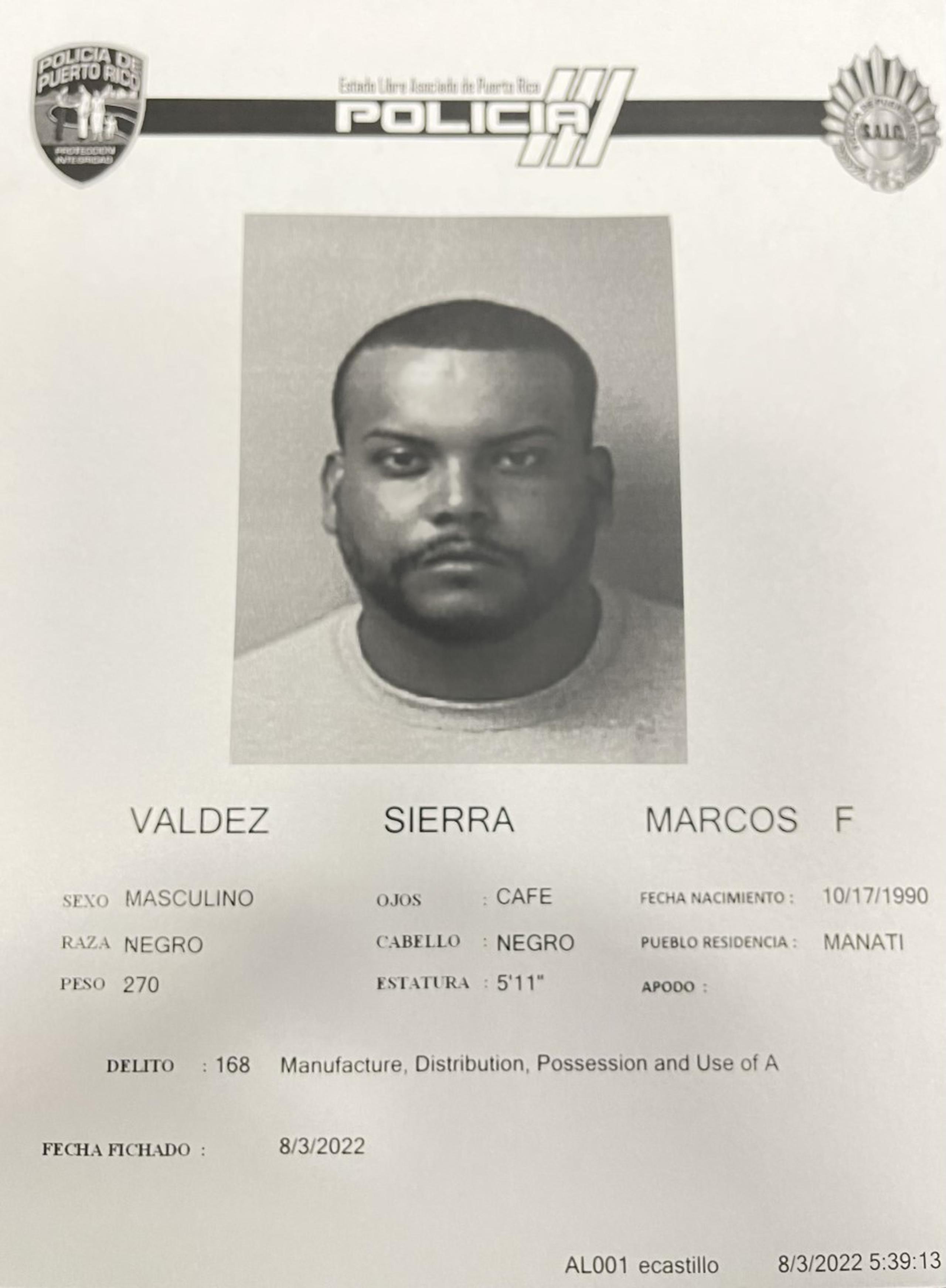 Ficha de Marcos Valdez Sierra
