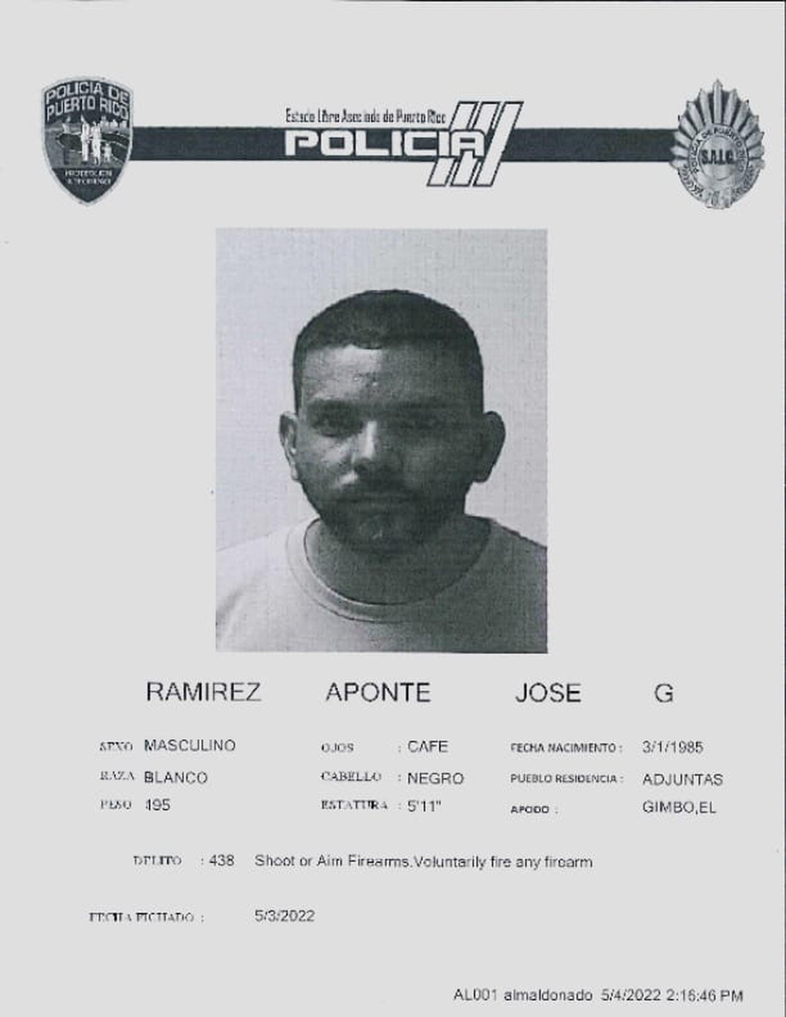 José G. Ramírez Aponte, quien laboraba como oficial de corrección, quedó en libertad hasta la vista preliminar.