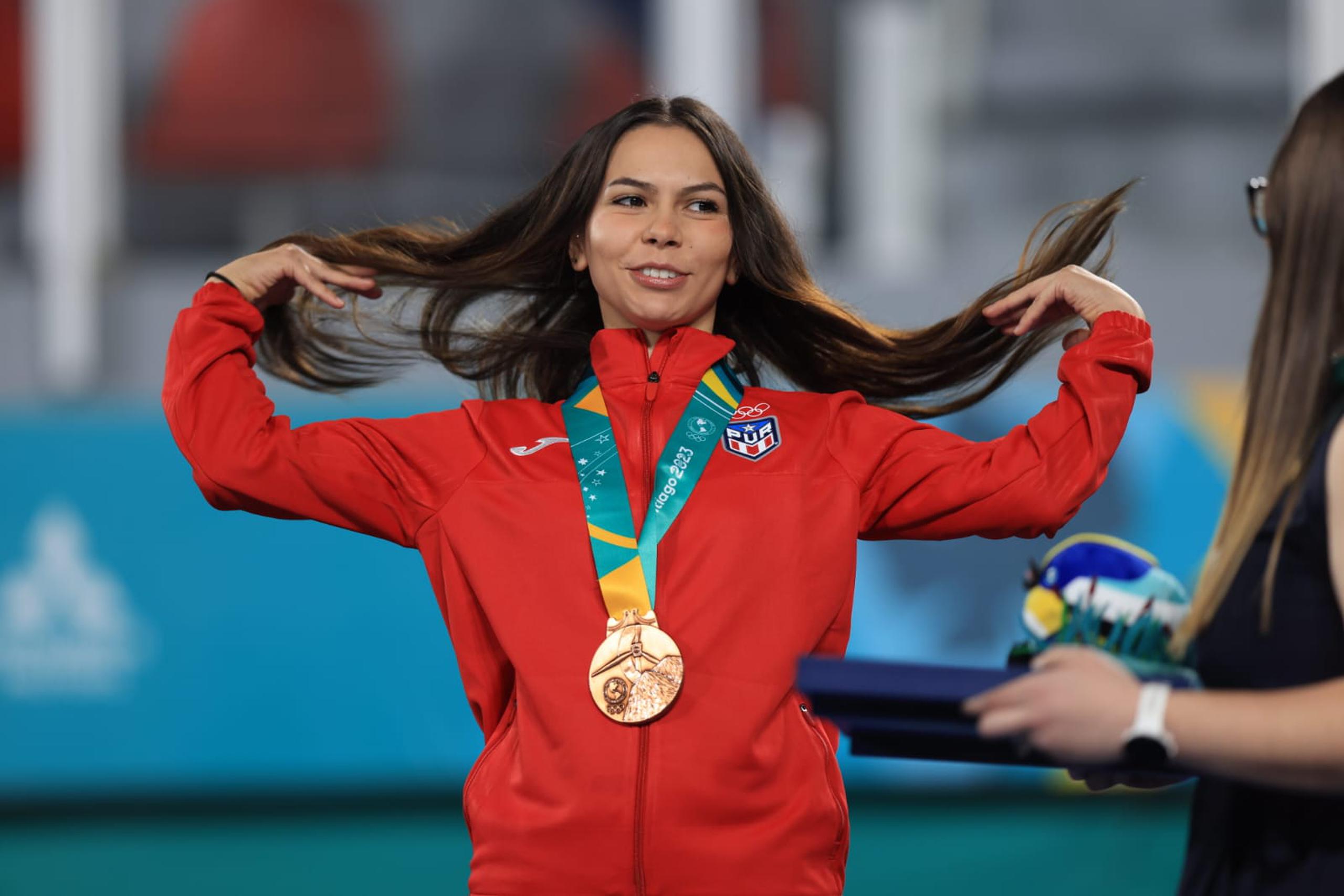 Para Arelis Medina, al igual que para su compañero Luis Gabriel Colón, la medalla es su segunda en los Juegos Panamericanos.