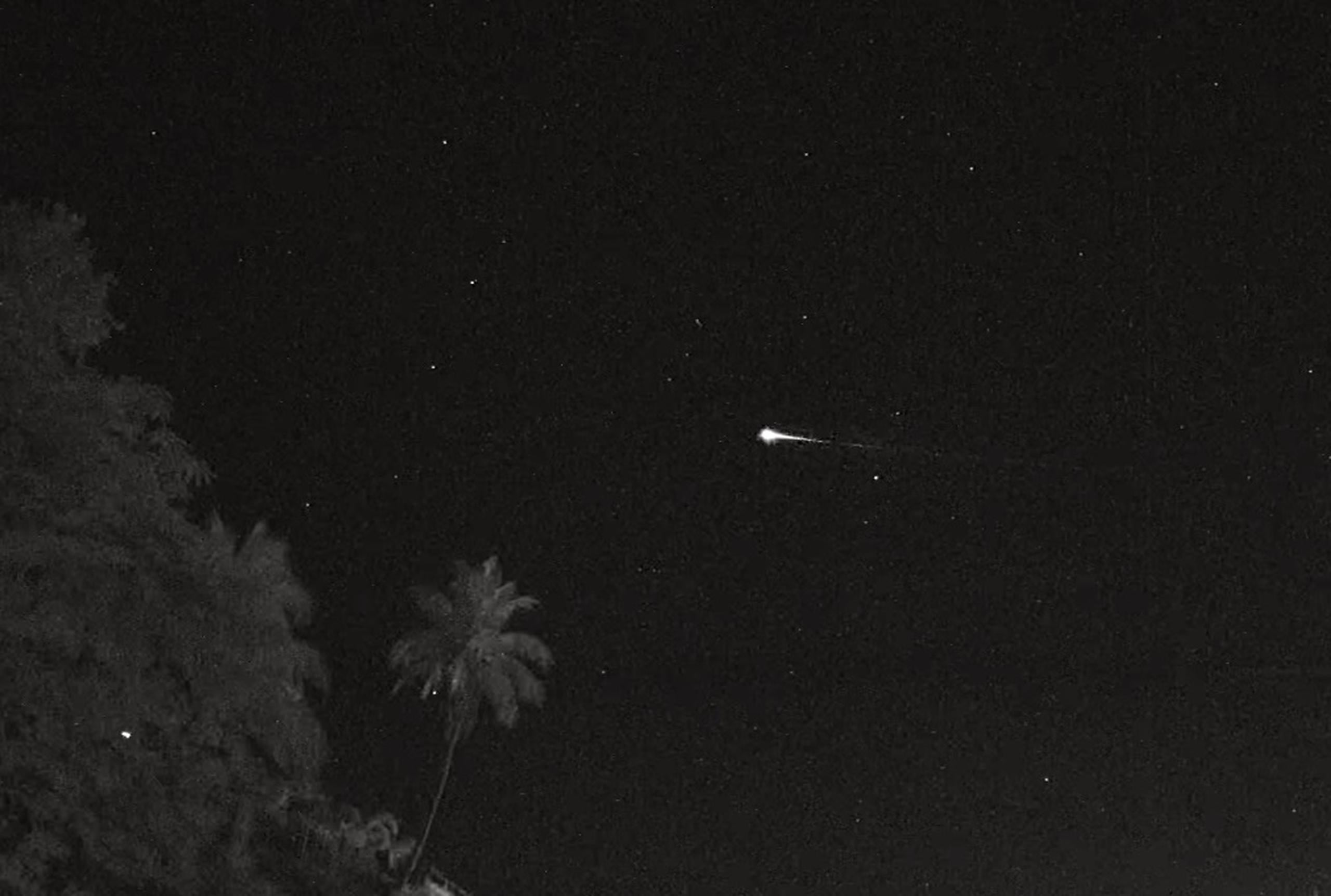 Se trató de un “meteoro rozante” que fue visible mirando hacia el norte.
