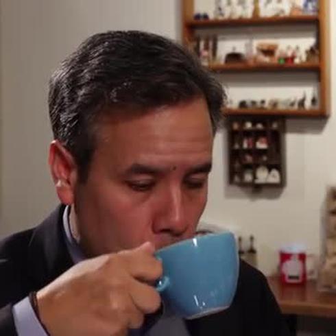 Miguel Romero y su latte