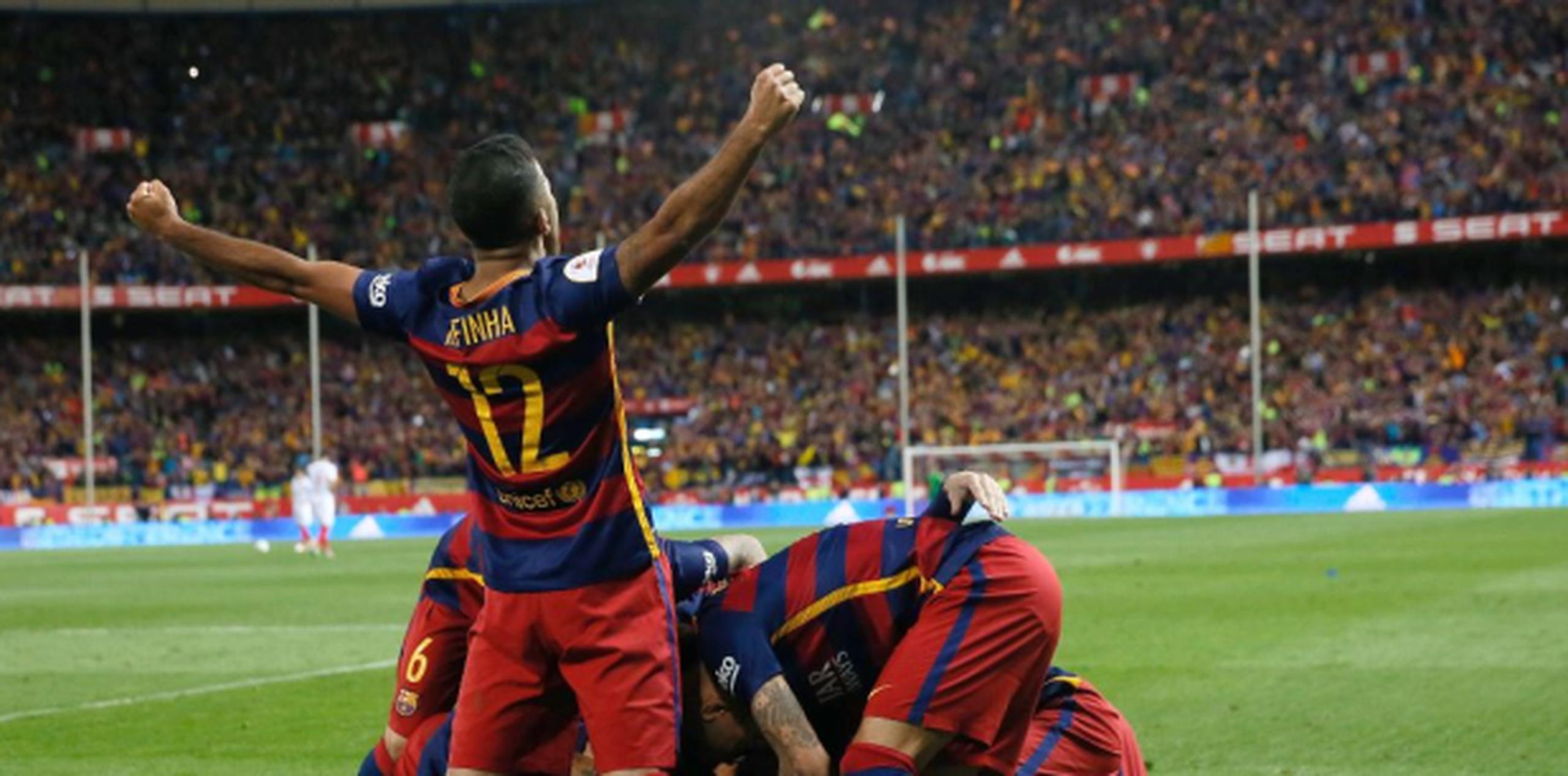 Se trata del vigésimo octavo título copero, segundo consecutivo, del Barcelona. (EFE)