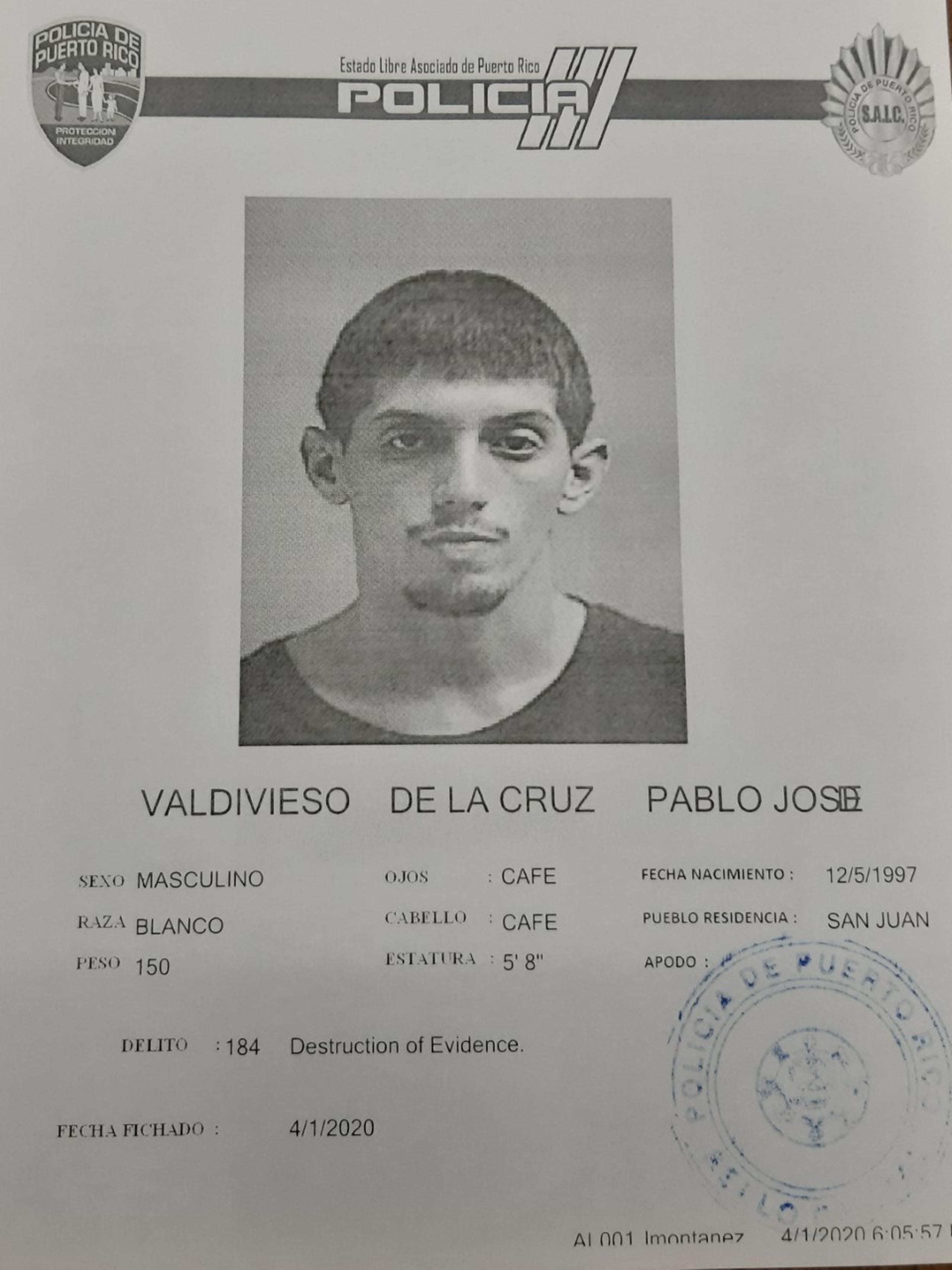 Pablo J. Valdivieso De La Cruz fue acusado por delitos relacionados con el crimen de una empresaria secuestrada en Isla Verde.