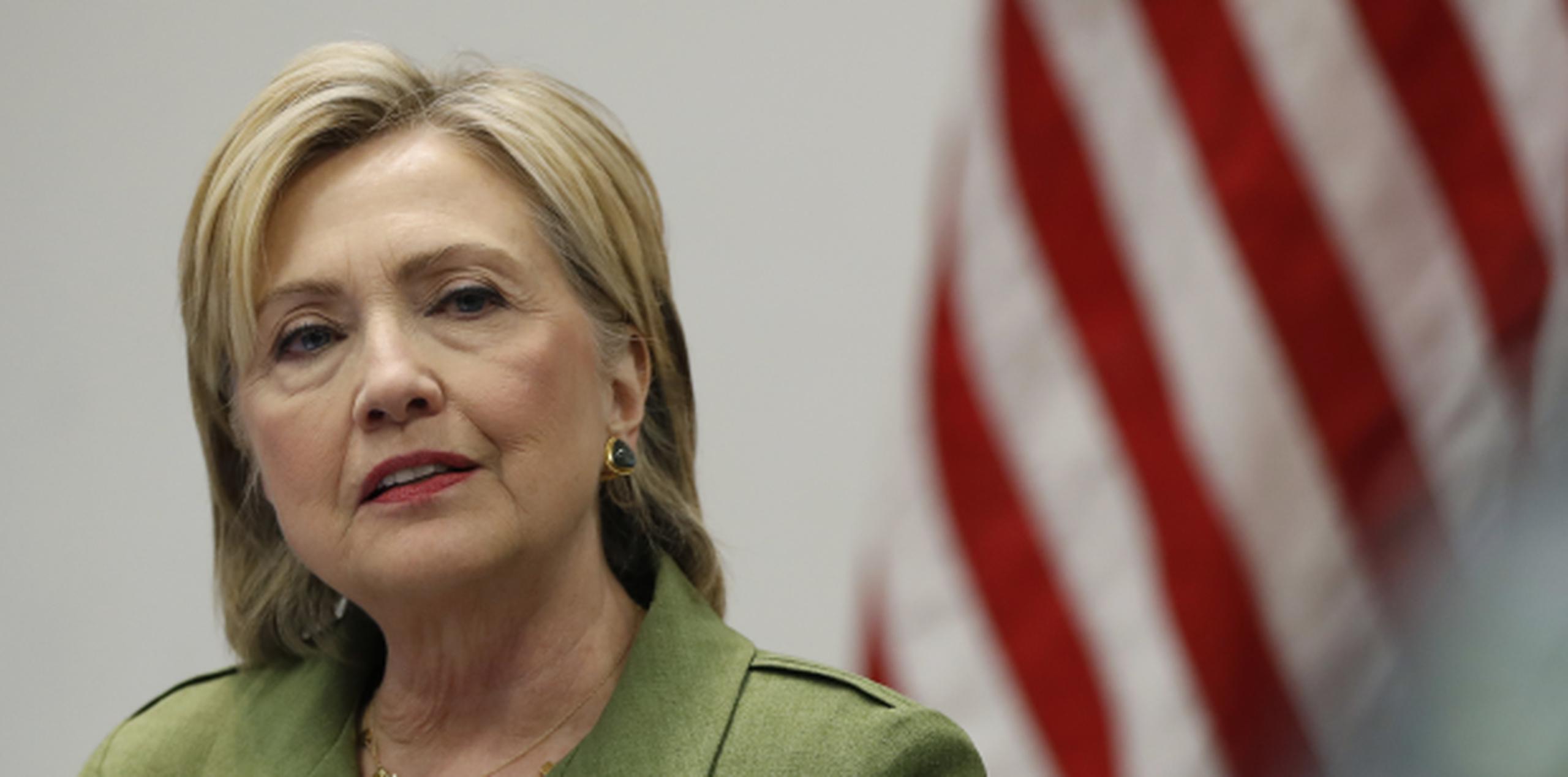 Clinton es la candidata demócrata a la presidencia de los Estados Unidos. (AP/Carolyn Kaster)