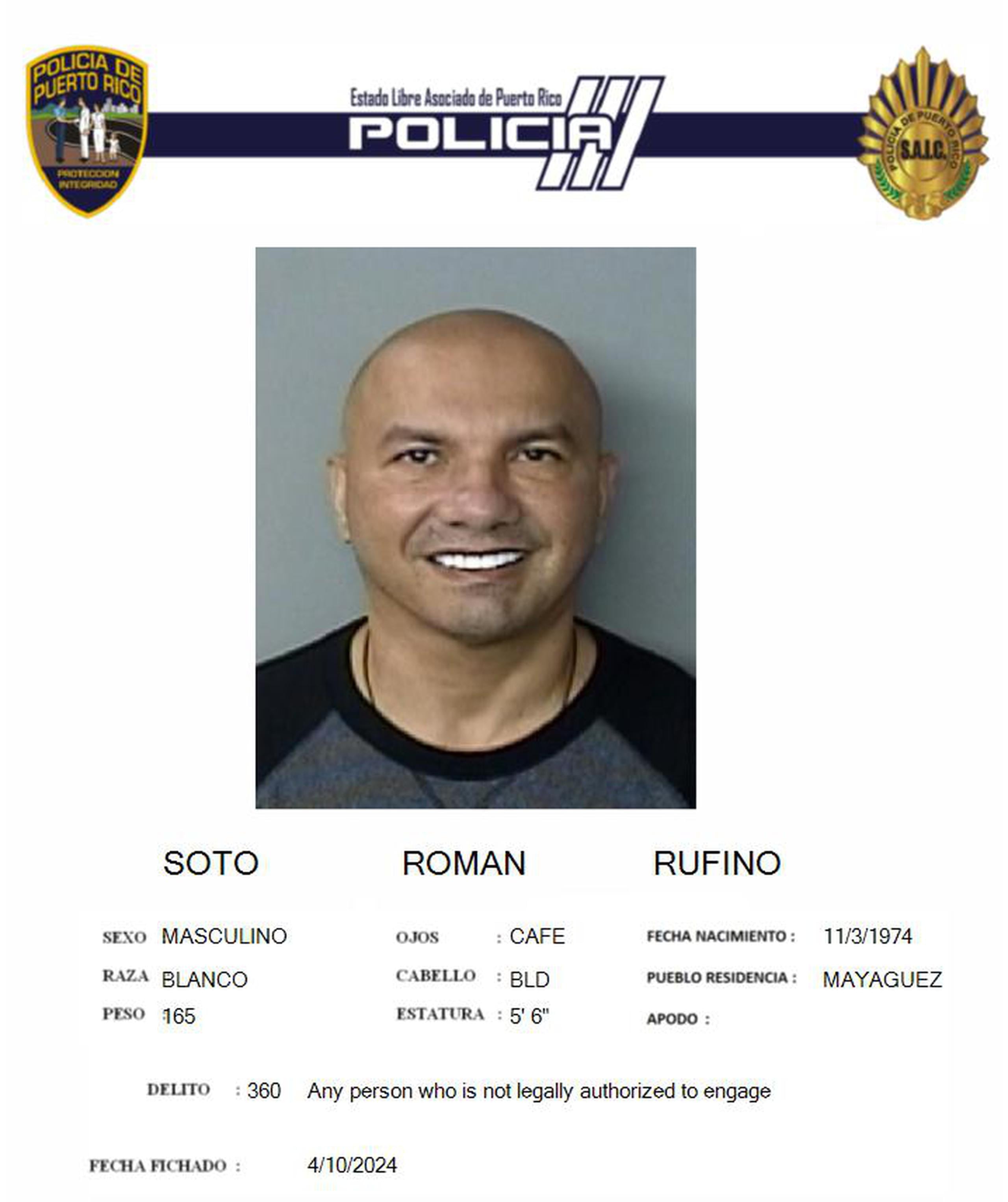 Rufino Soto Román figuraba como el presunto líder de una organización de odontólogos colombianos que ejercían la práctica ilegalmente en la isla.