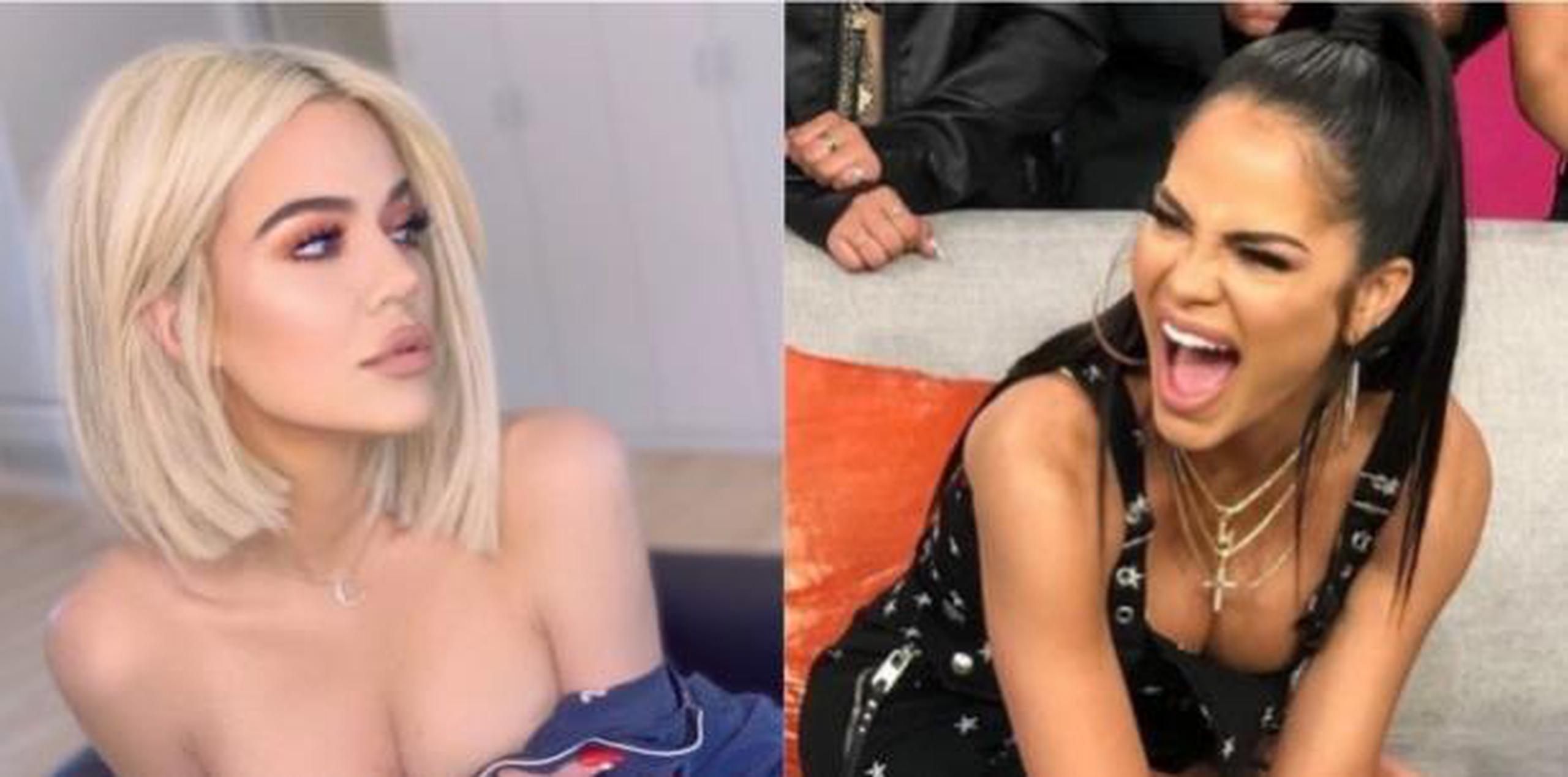 Khloé Kardashian y Natti Natasha. (Instagram / GDA)
