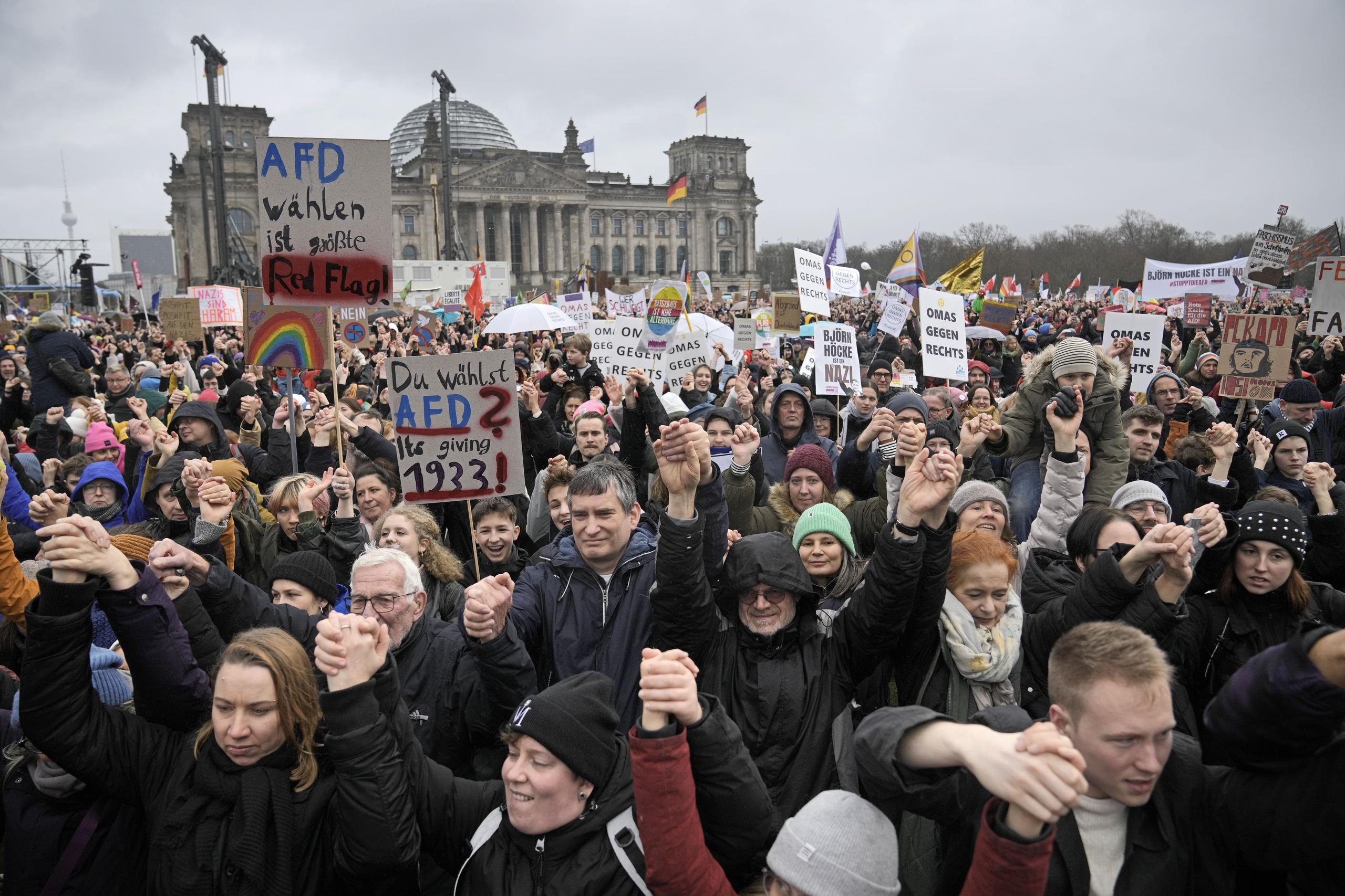 El tamaño y el alcance de las recientes manifestaciones contra la extrema derecha en Alemania, son notables.