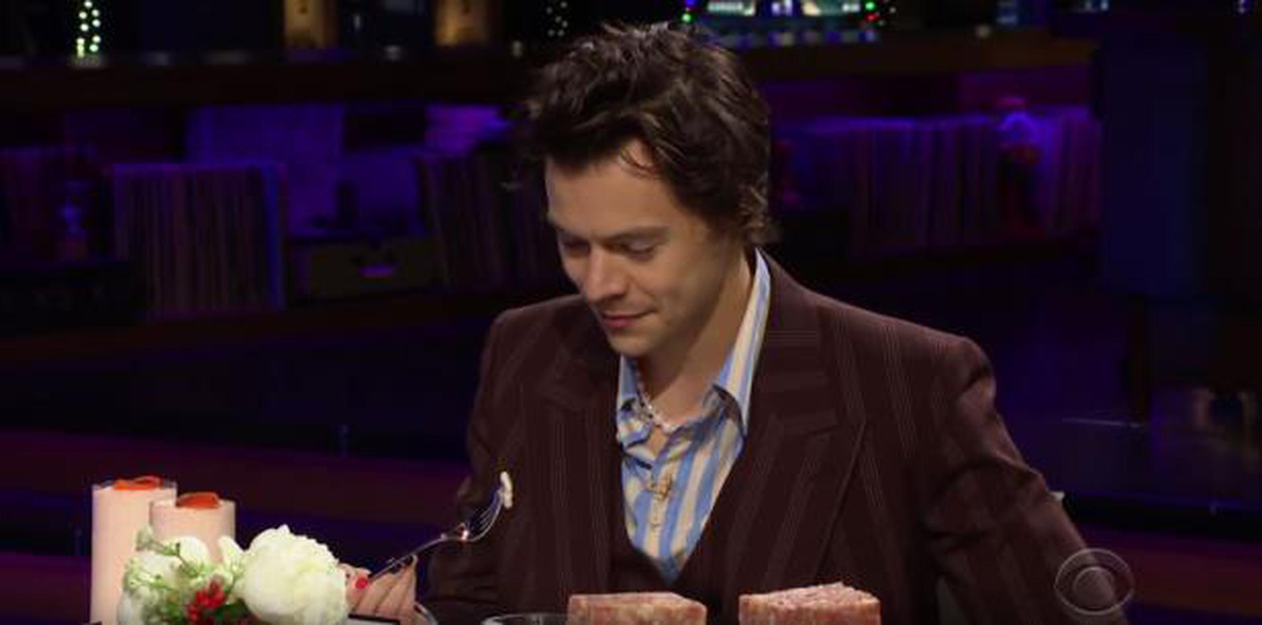 Harry Styles en "The Late Late Show with James Corden". (YouTube / CBS)
