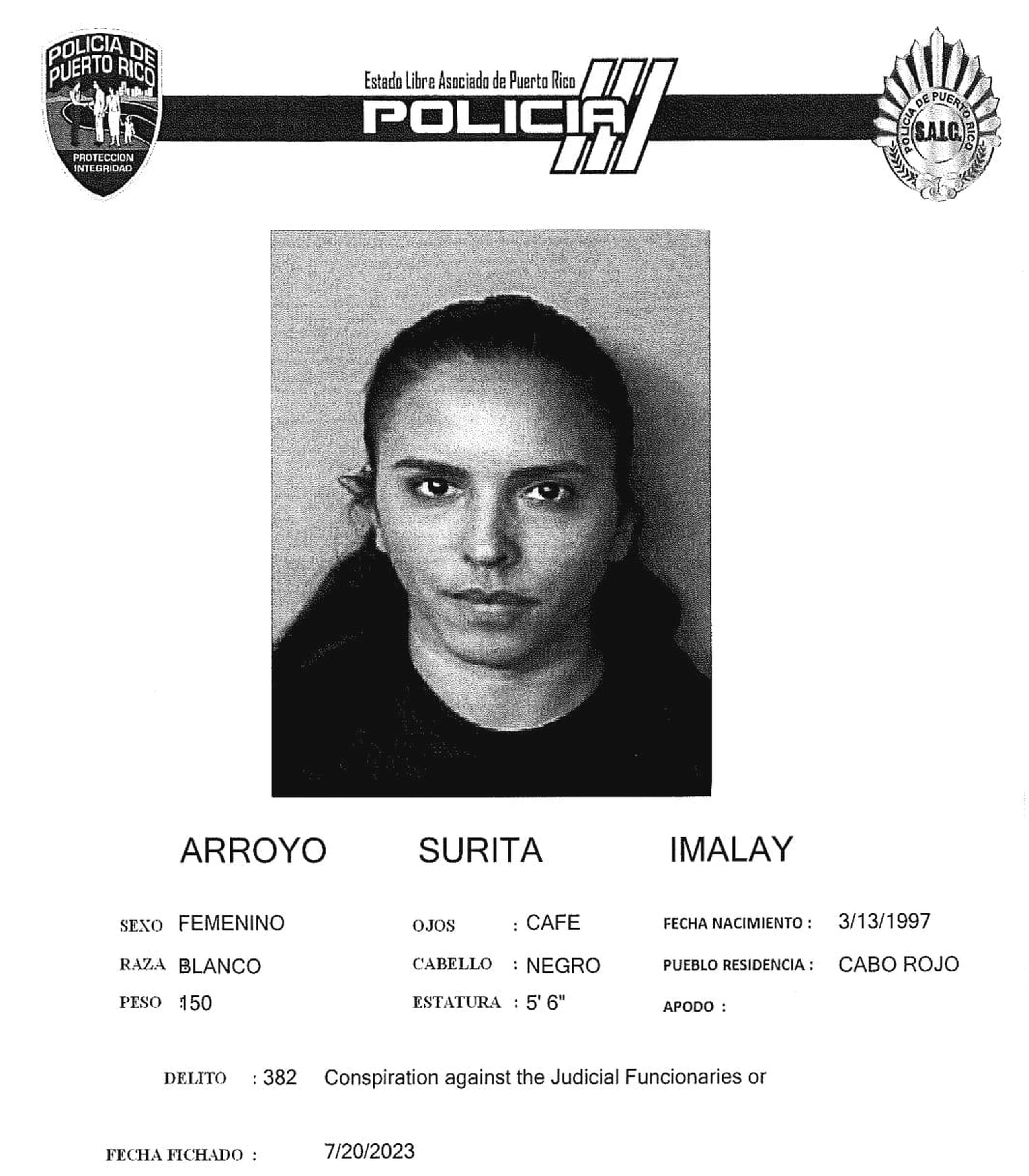 Imalay Arroyo Surita, enfrenta cargos por incidente durante una manifestación en La Parguera, Lajas.