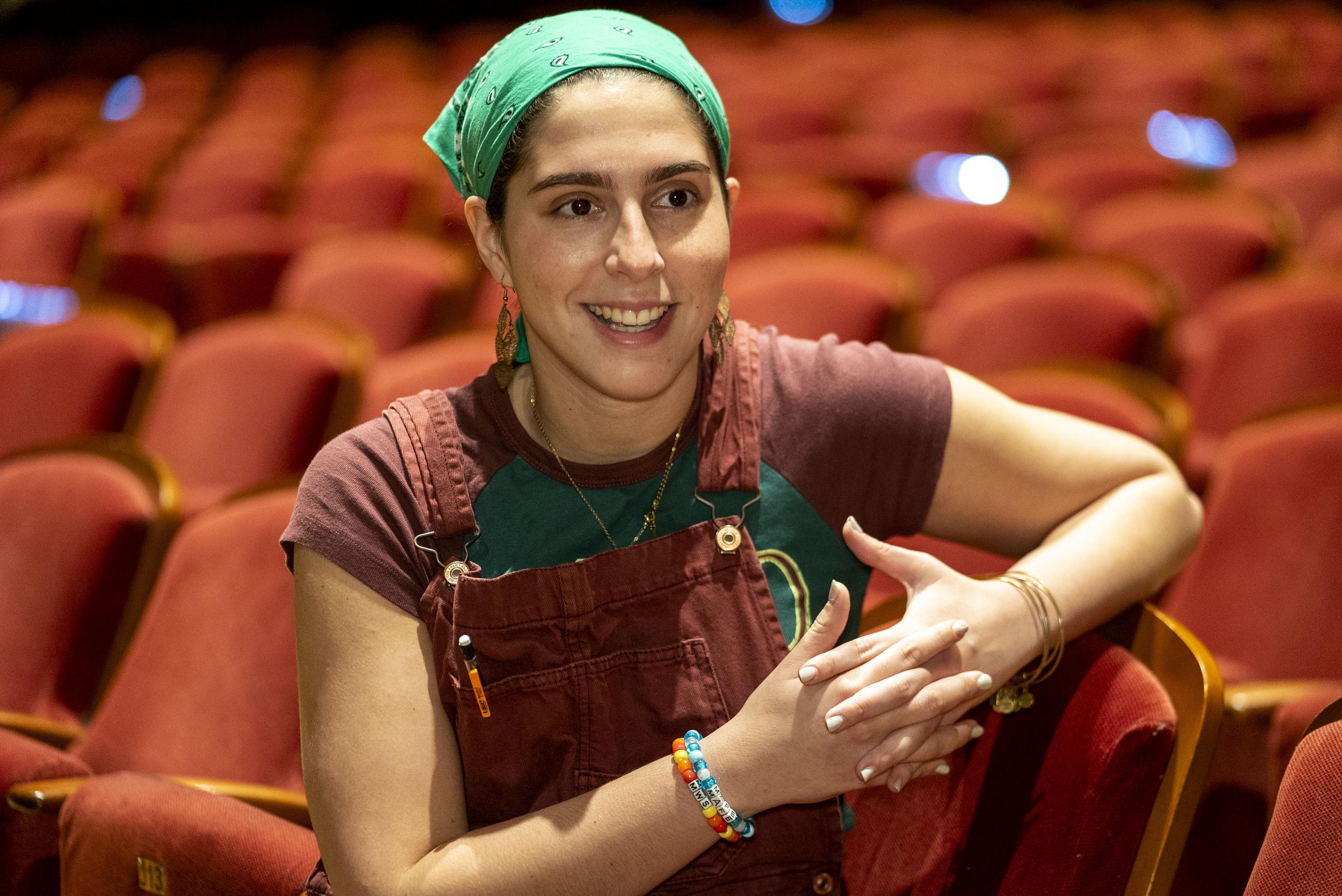 La estudiante y actriz Mafe Sotomayor.