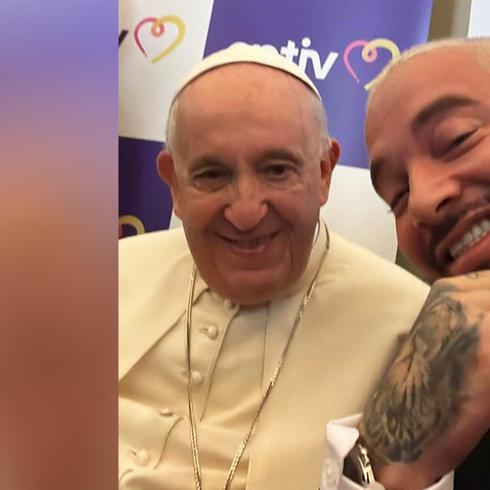 ¿Pa'l Vaticano selfie de J Balvin y papa Francisco?