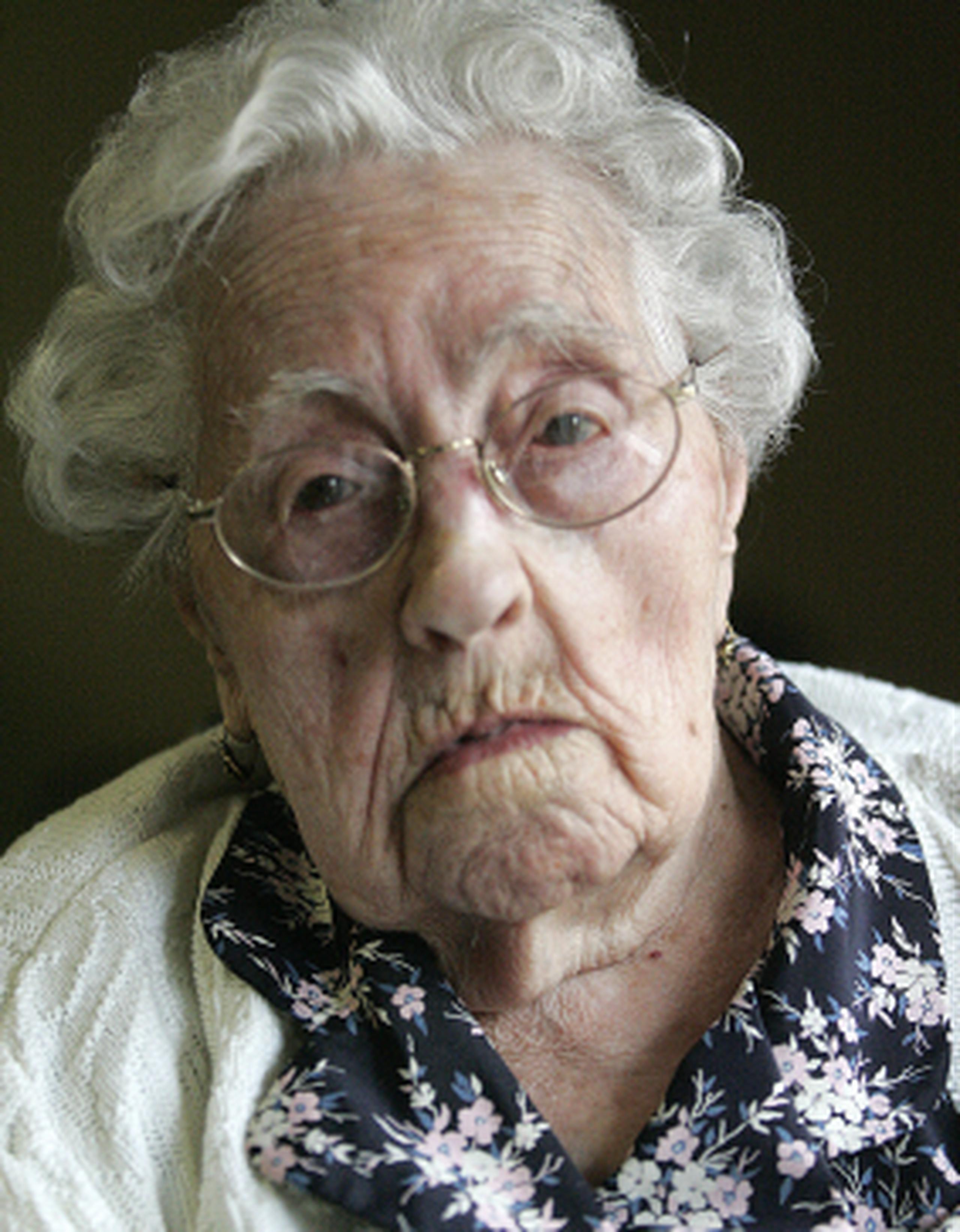 Dina Manfredini se convirtió en la persona más vieja del mundo. (AP/The Des Moines Register)