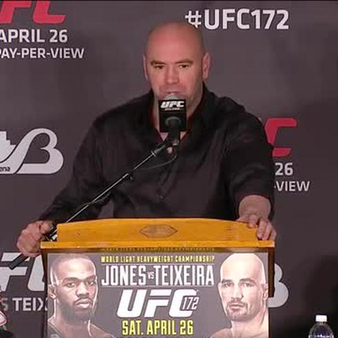 Conferencia de prensa tras el choque entre Jones y Teixeira en UFC172