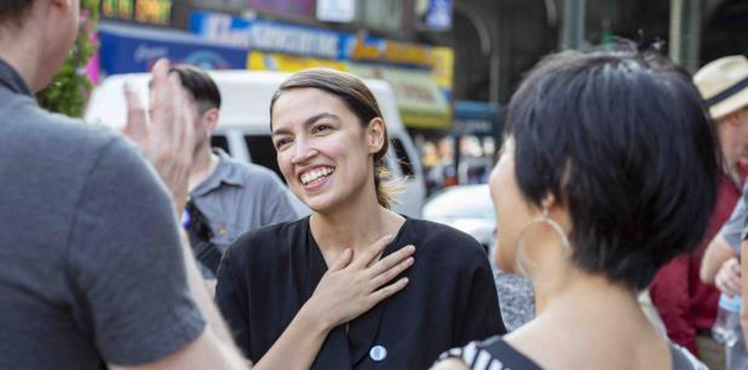 Alexandria Ocasio Cortez es candidata para el Congreso estadounidense corriendo por Nueva York en el distrito 14. (Archivo)