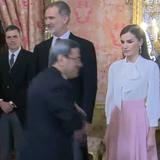 Contoversial momento entre embajador de Irán y la reina Letizia