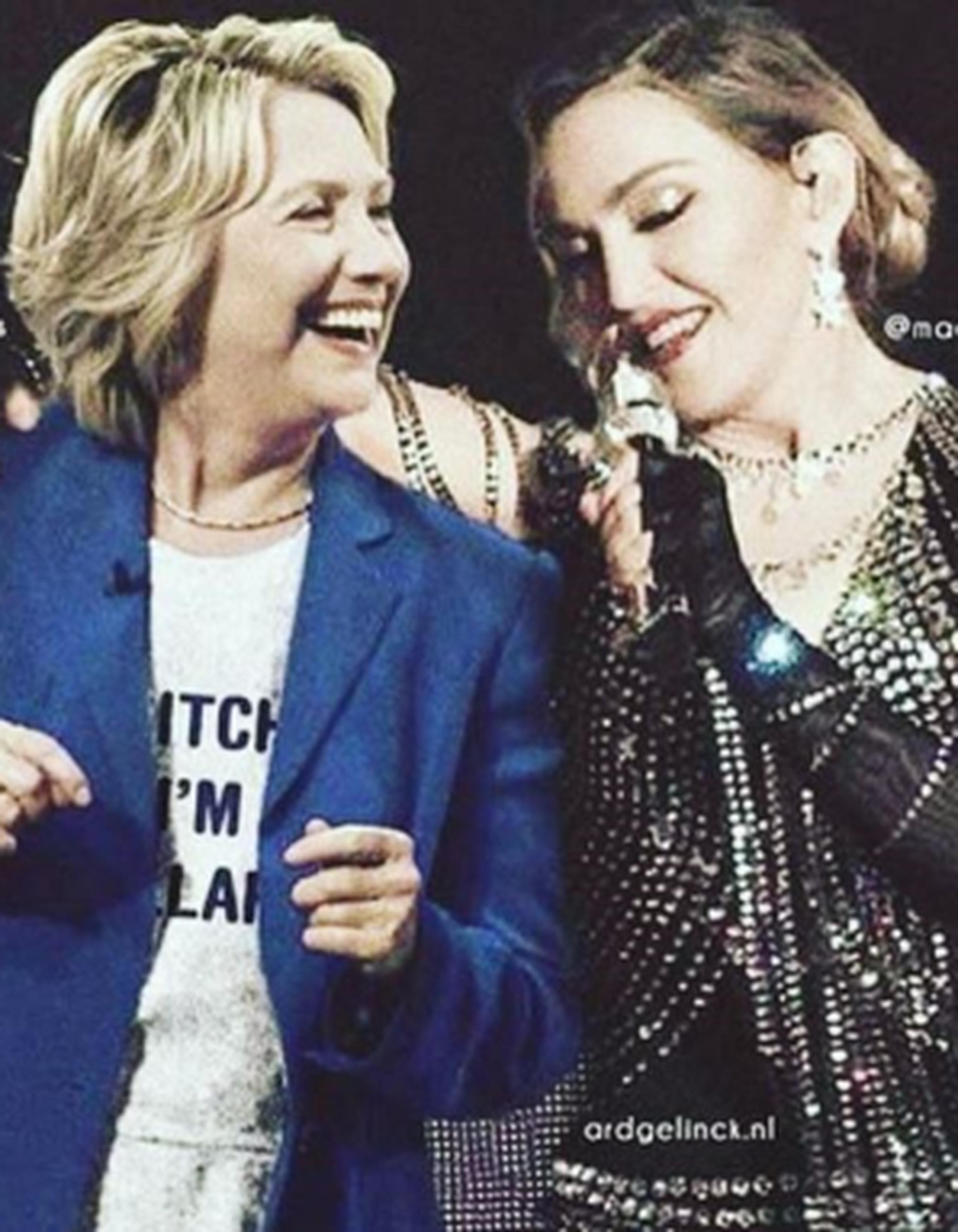 Hace unas semanas, Madonna externó su apoyo a Clinton; ya antes lo hizo con Barack Obama.