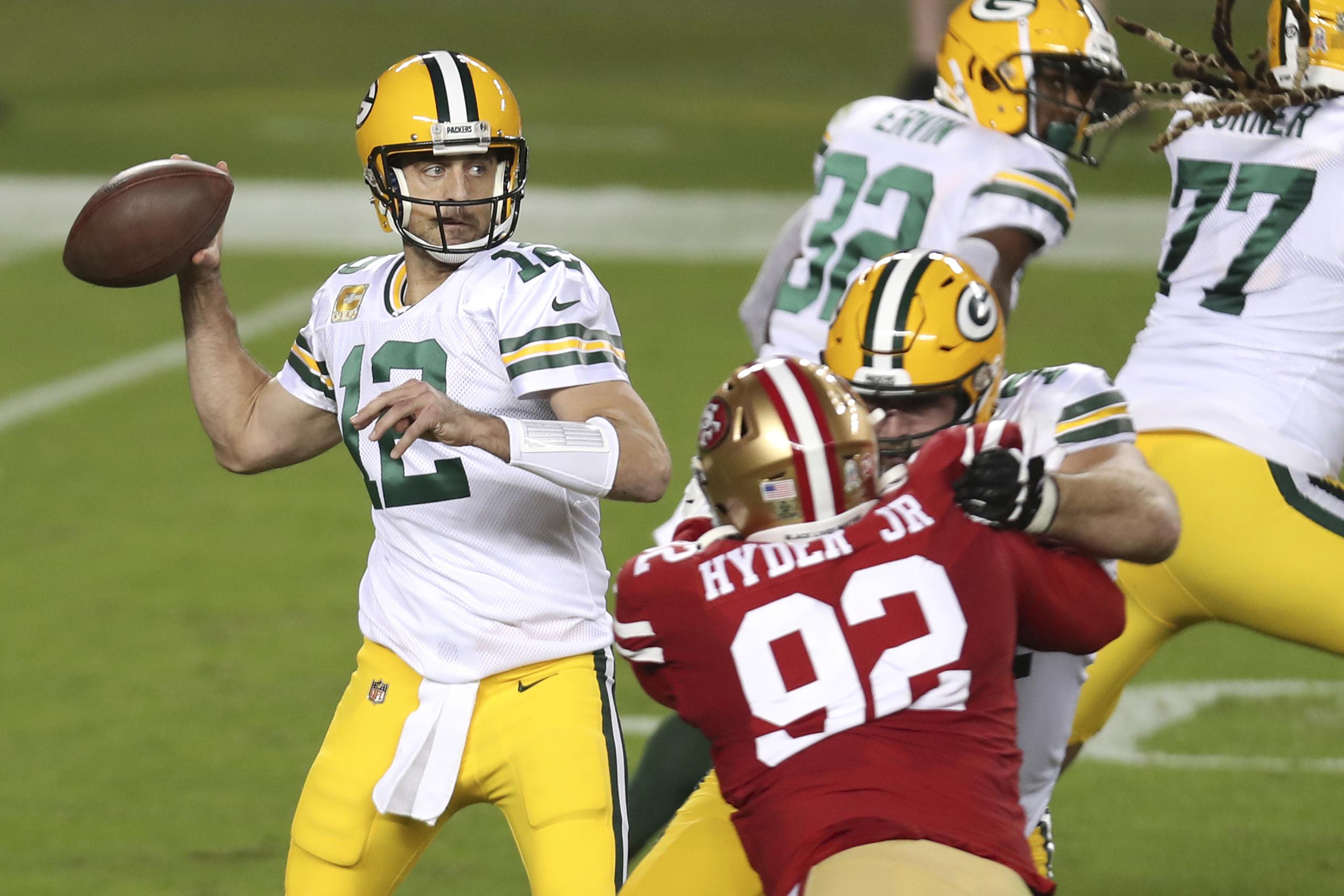 Aaron Rodgers tuvo una brillante labor en la victoria de los Packers.