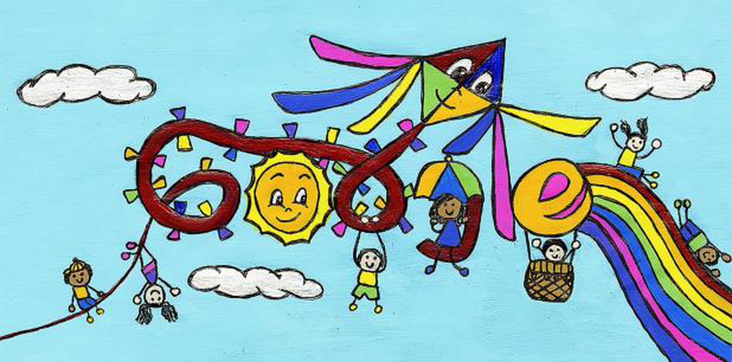 El título del "doodle" de Amadys López Velásquez es "Cuando crezca, espero ... ¡Que Todos Seamos Niños Otra Vez!". (Google)