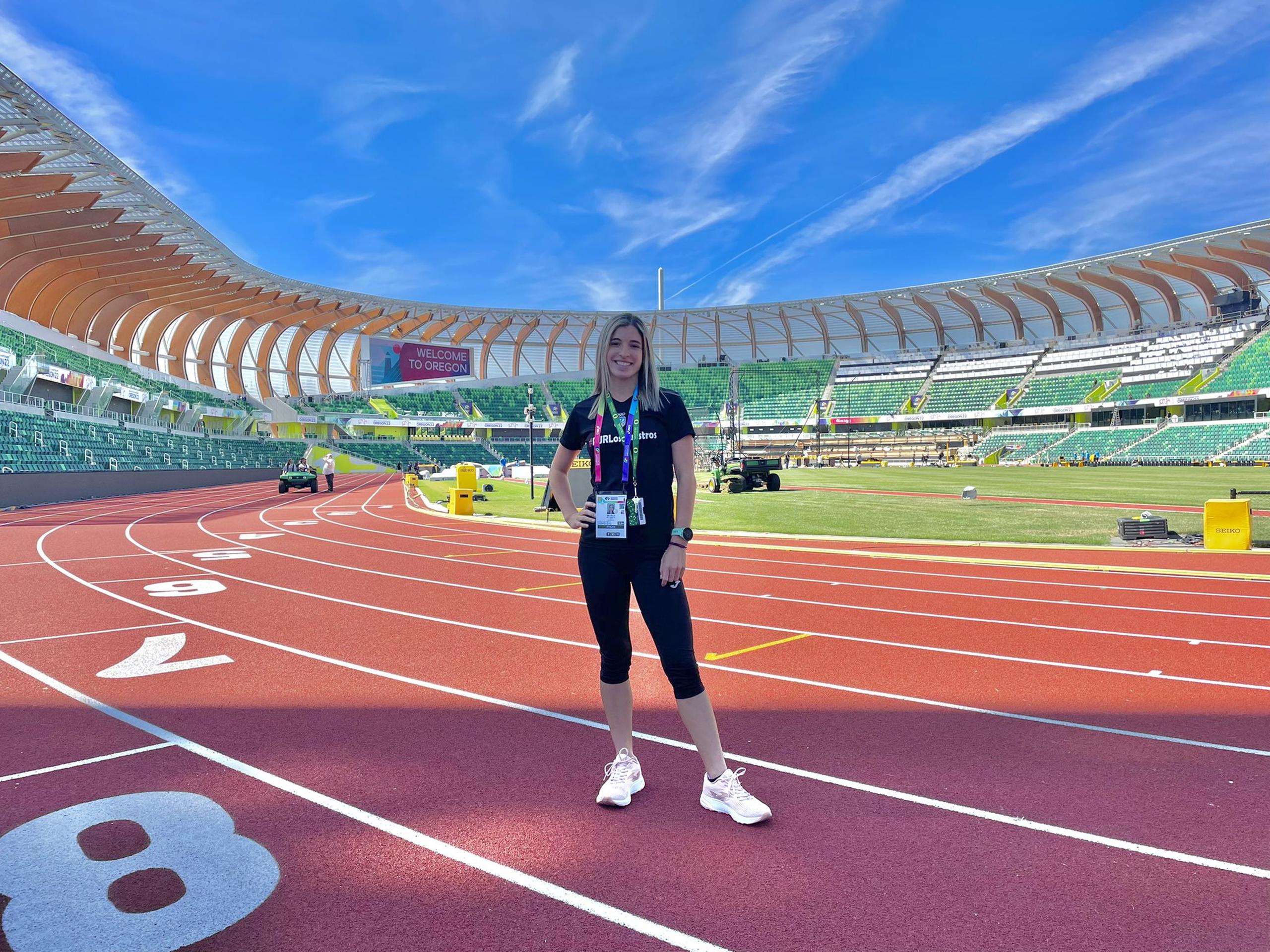 Rachelle de Orbeta, en el estadio Hayward Fields de Eugene, Oregon, sede del Campeonato Mundial de Atletismo, será la primera atleta boricua en competir.