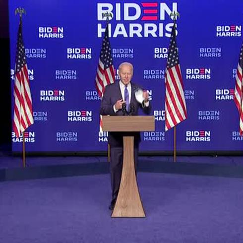 Joe Biden promete ser el "presidente de todos los estadounidenses"