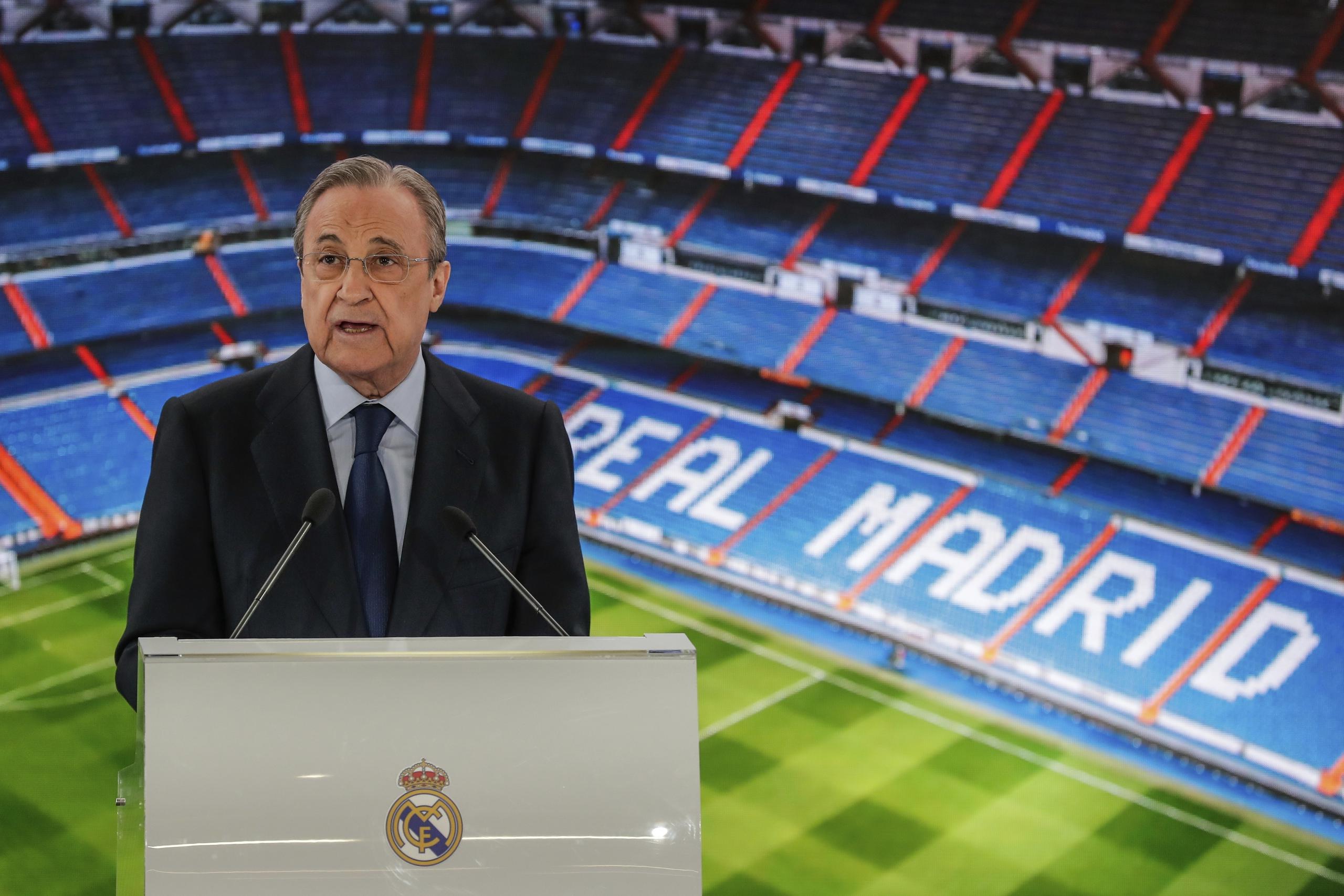 Florentino Pérez es el presidente del Real Madrid.