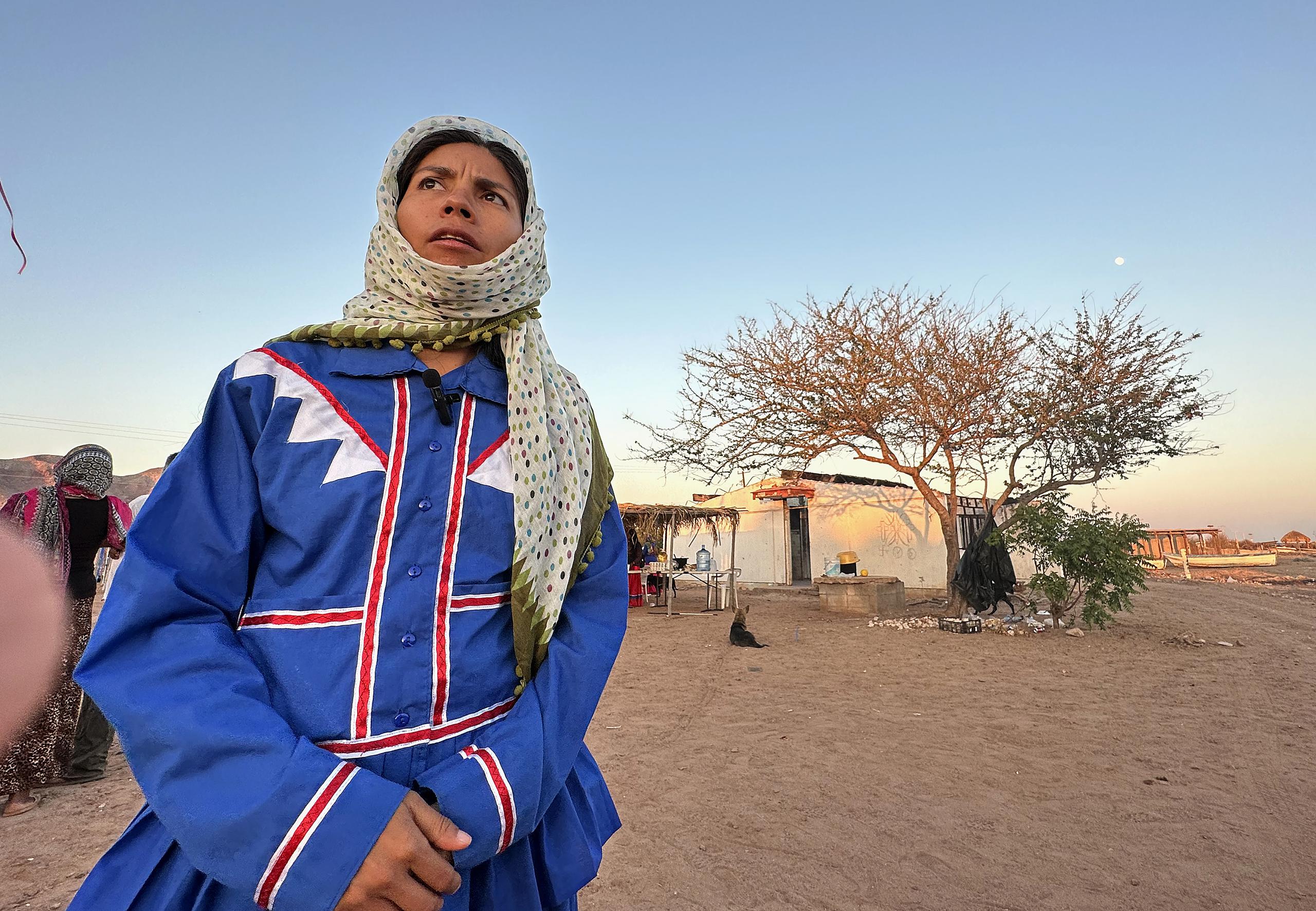La rapera y activista indígena Zara Monrroy, habla durante una entrevista con EFE 16 de marzo de 2024, en la ciudad de Hermosillo, en Sonora (México). EFE/Daniel Sánchez
