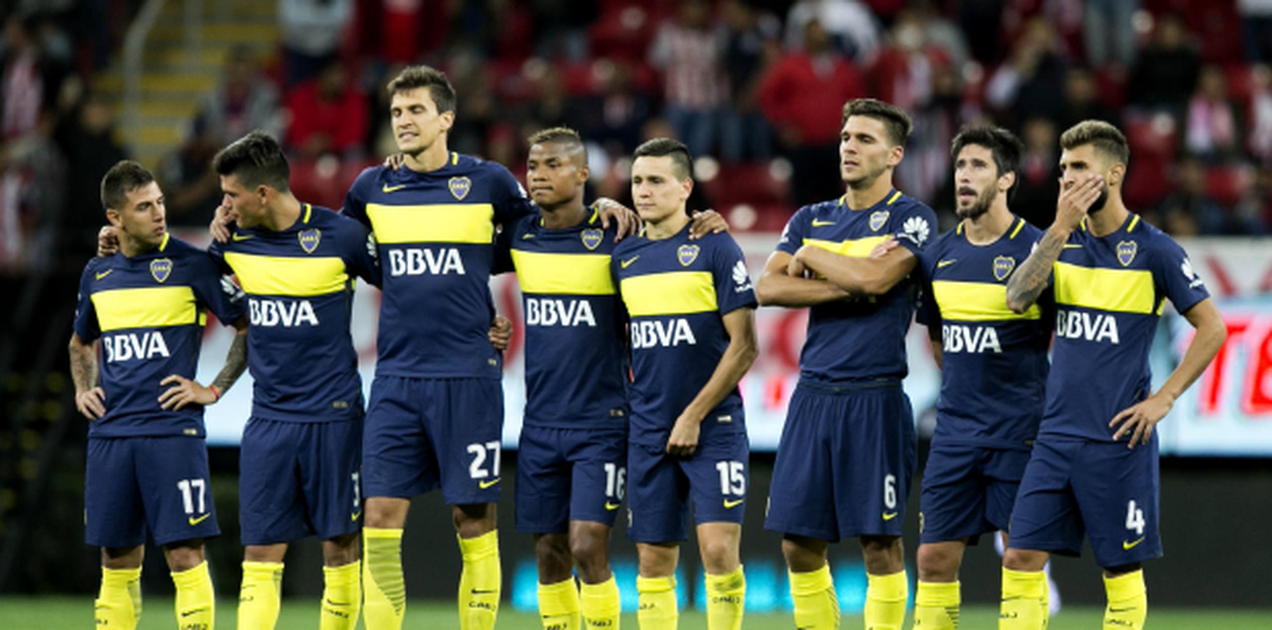 Jugadores del Boca Juniors. (Prensa Asociada)