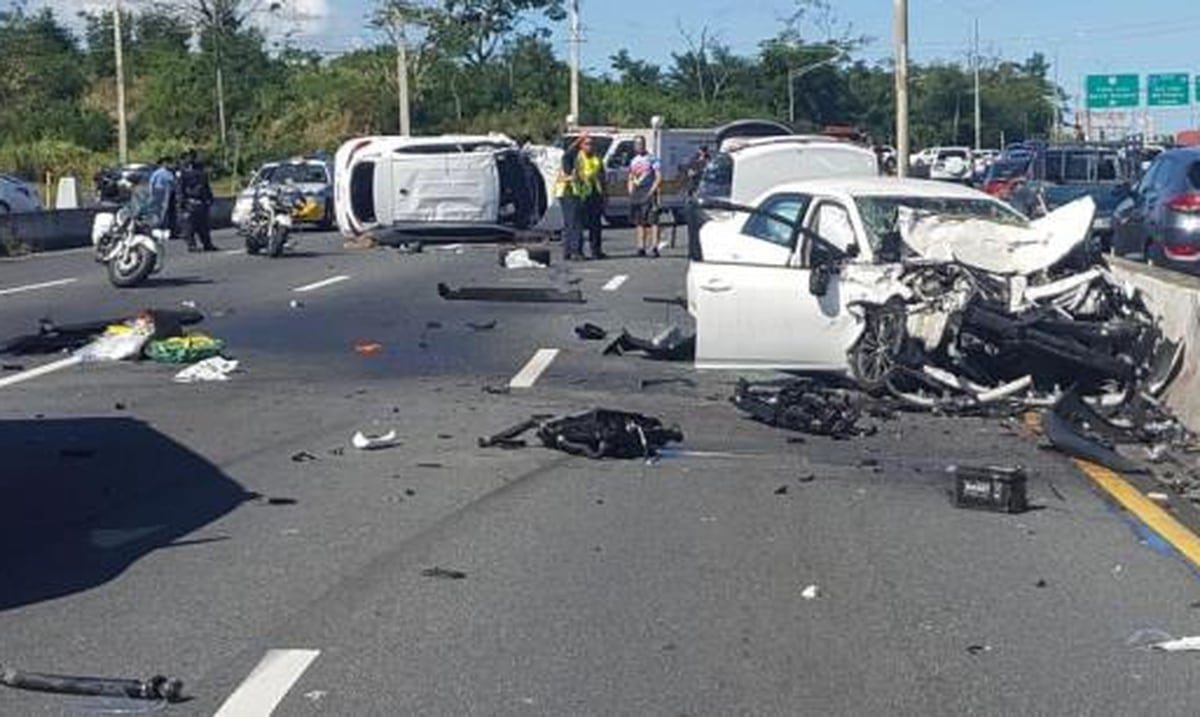 Identifican a las víctimas del accidente múltiple en Carolina Primera