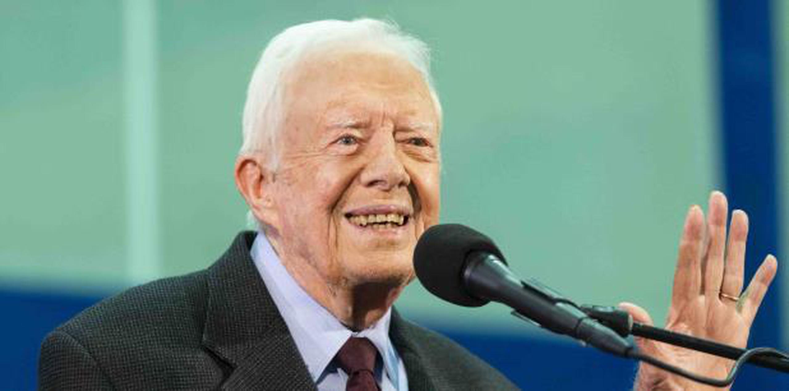 Jimmy Carter sobrevivió a un diagnóstico grave de cáncer en 2015. (AP / John Amis)