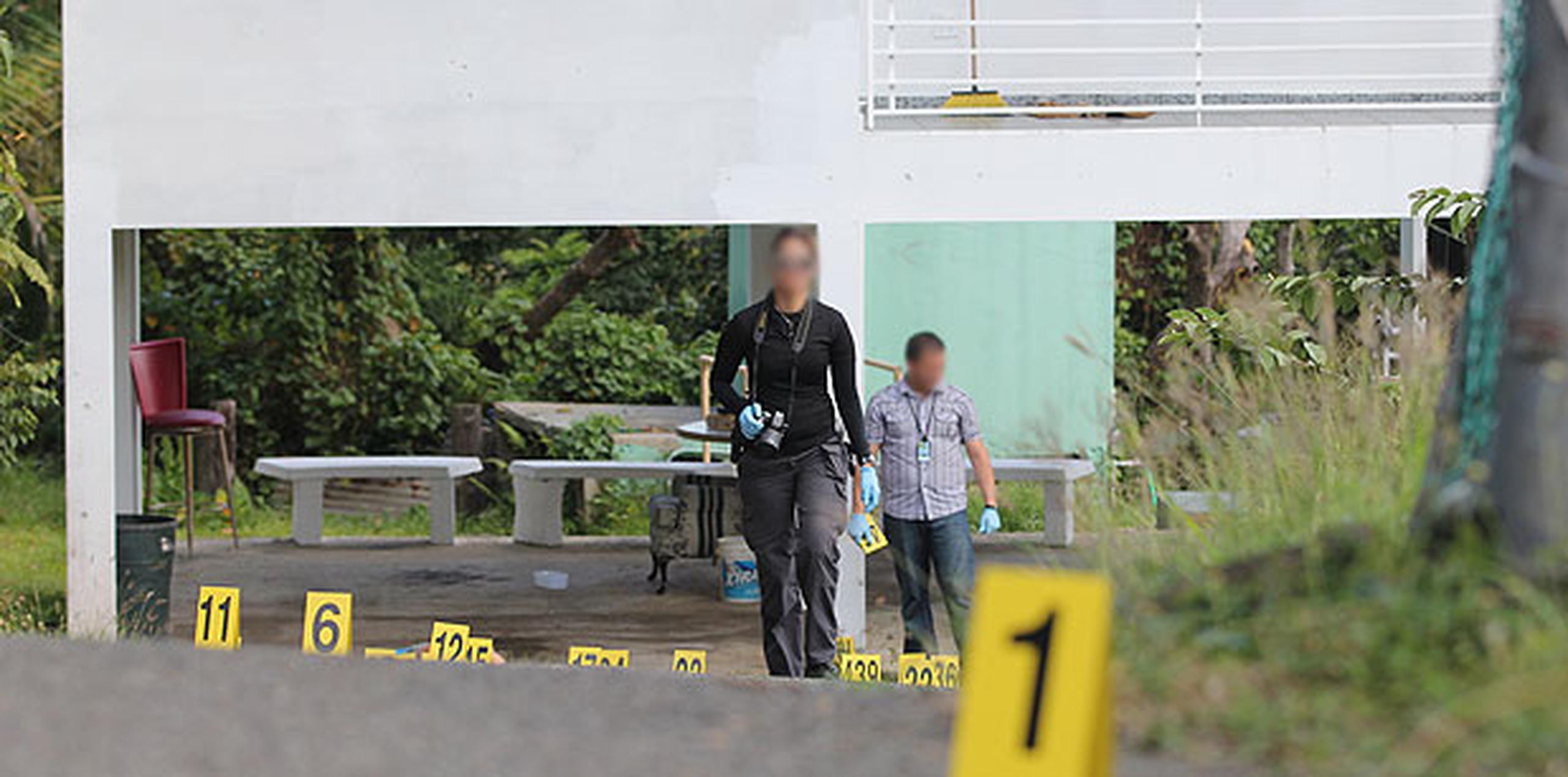 Los sicarios que le dispararon frente a su residencia en la carretera PR-959 del barrio Ciénaga Ata de Río Grande. (alex.figueroa@gfrmedia.com)