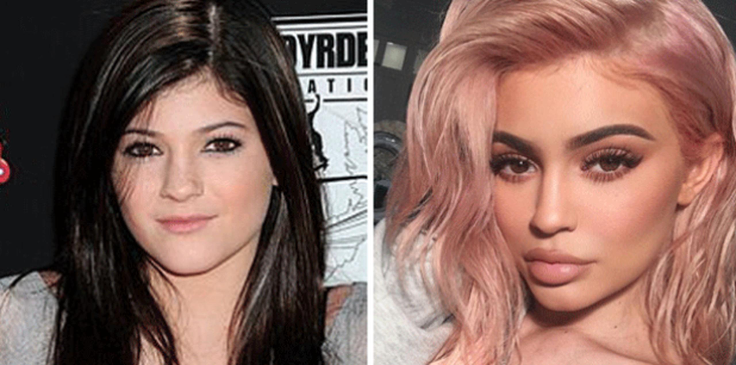 Por si acaso, la imagen de la izquierda y la de la derecha, son de la misma persona: Kylie Jenner. (Archivo / Instragram)
