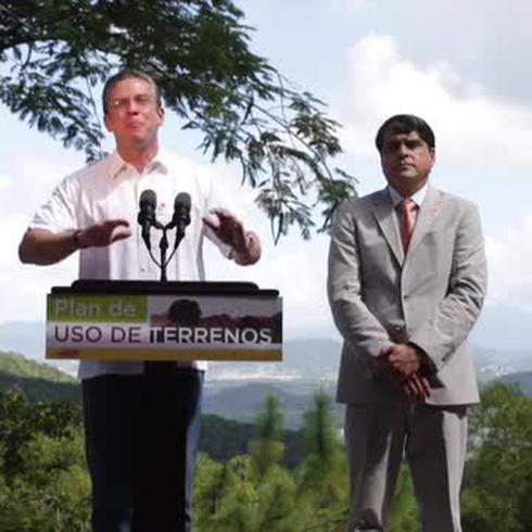 El gobernador presenta el Plan de Uso de Terrenos de Puerto Rico