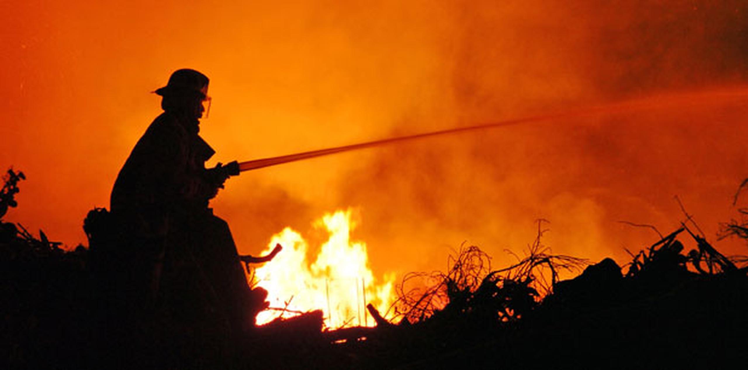 Los bomberos de las estaciones de Hatillo y Camuy extinguieron el incendio. (Archivo)
