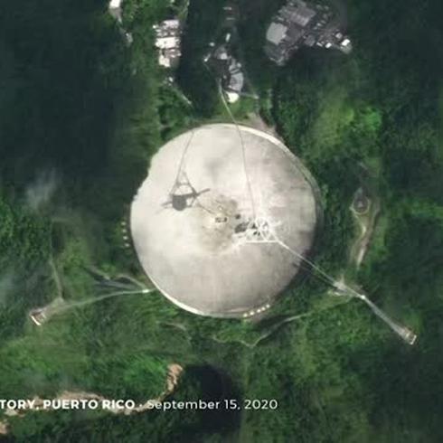 Revelan cómo colapsó el radiotelescopio de Arecibo