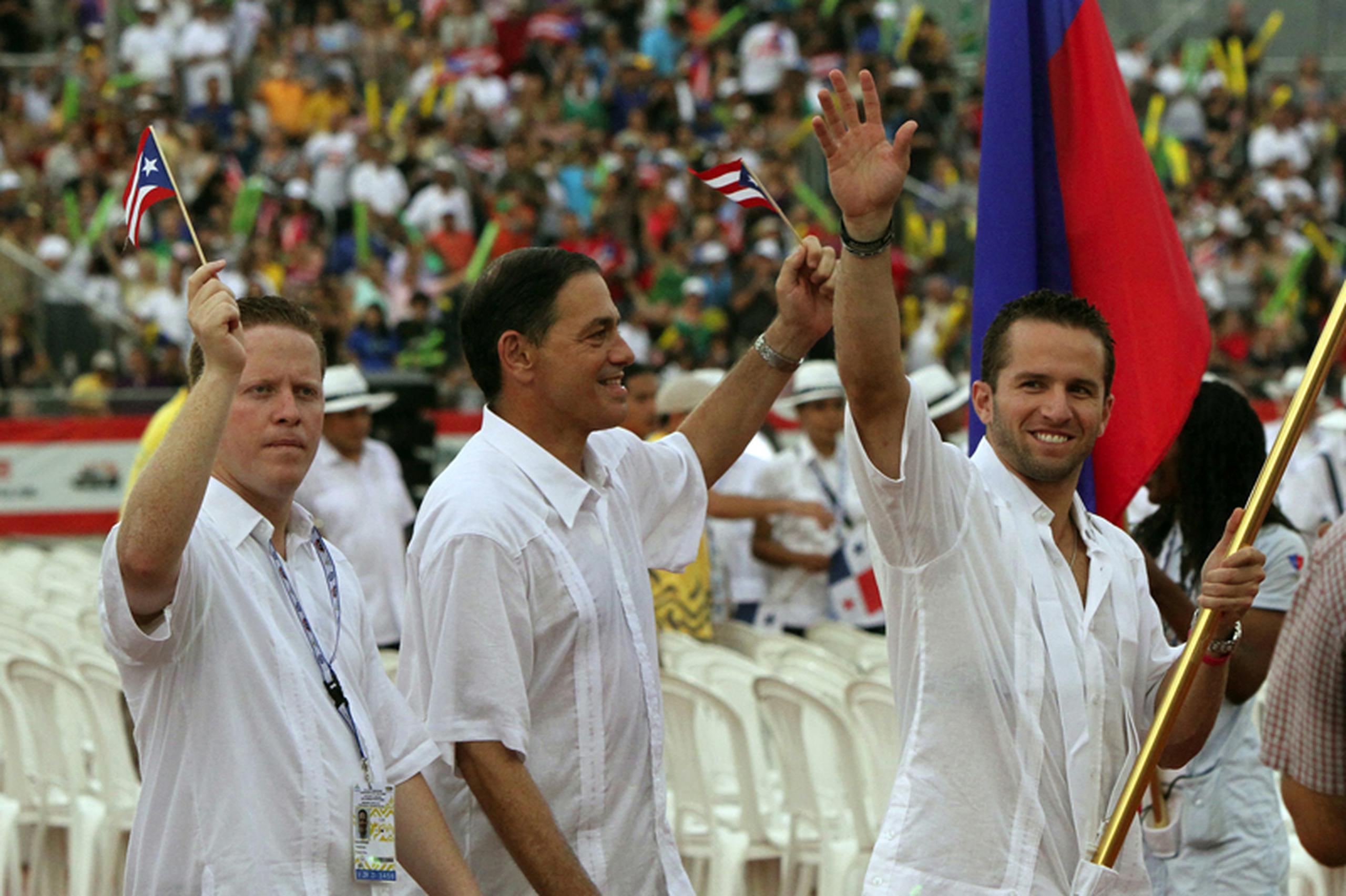 José Juan Barea fue el abanderado de los Centroamericanos de Mayagüez 2010.
