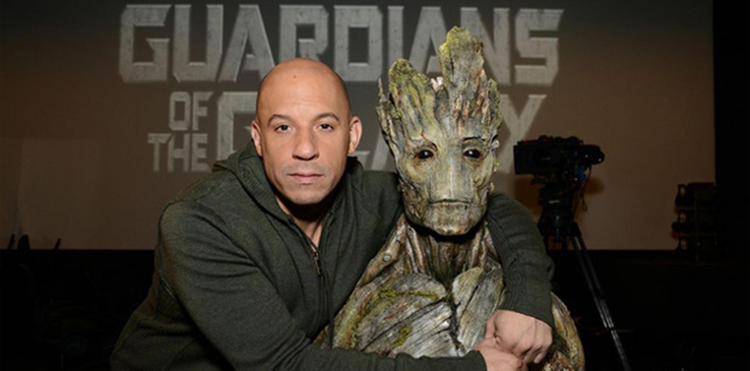 Diesel presta su voz al alienígena "Groot" en el filme "Guardians of the Galaxy".