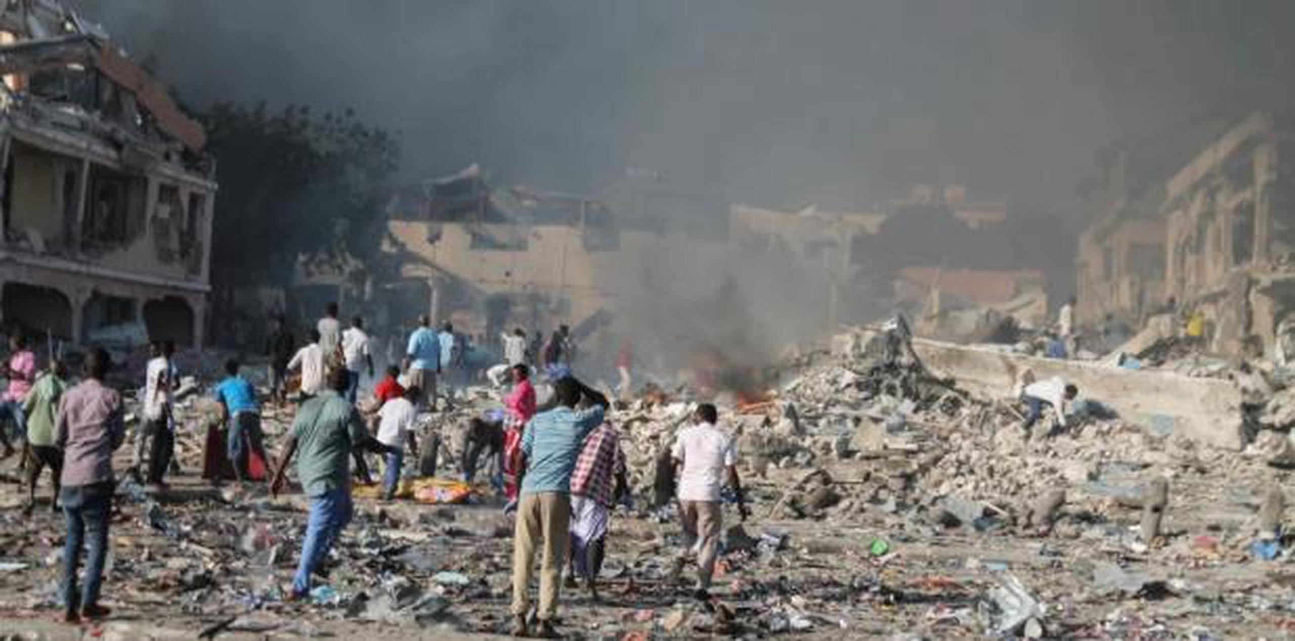 Se cree que el grupo Shahab es el responsable de un bombazo la semana pasada frente a un hotel en la capital de Somalia. (EFE)