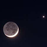 Luna y Venus estarán en conjunción mañana
