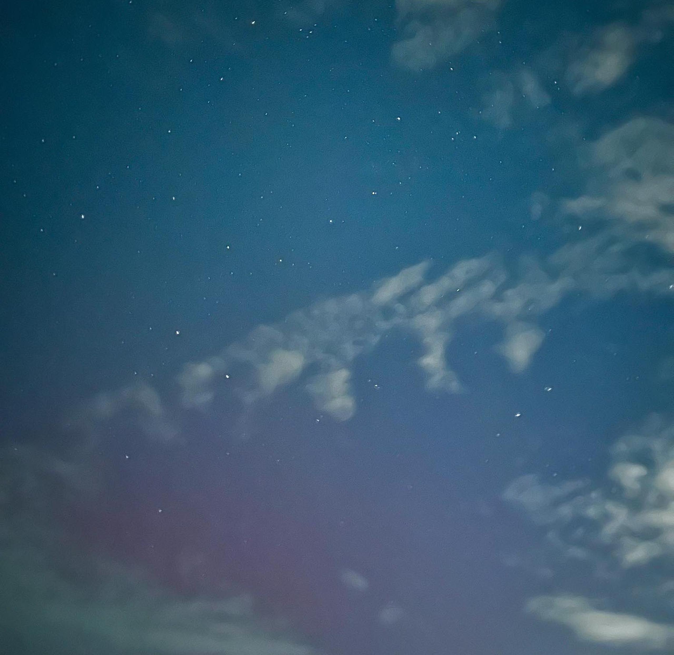 Imagen de las auroras borales captada por Adriel Jarell desde Cabo Rojo.