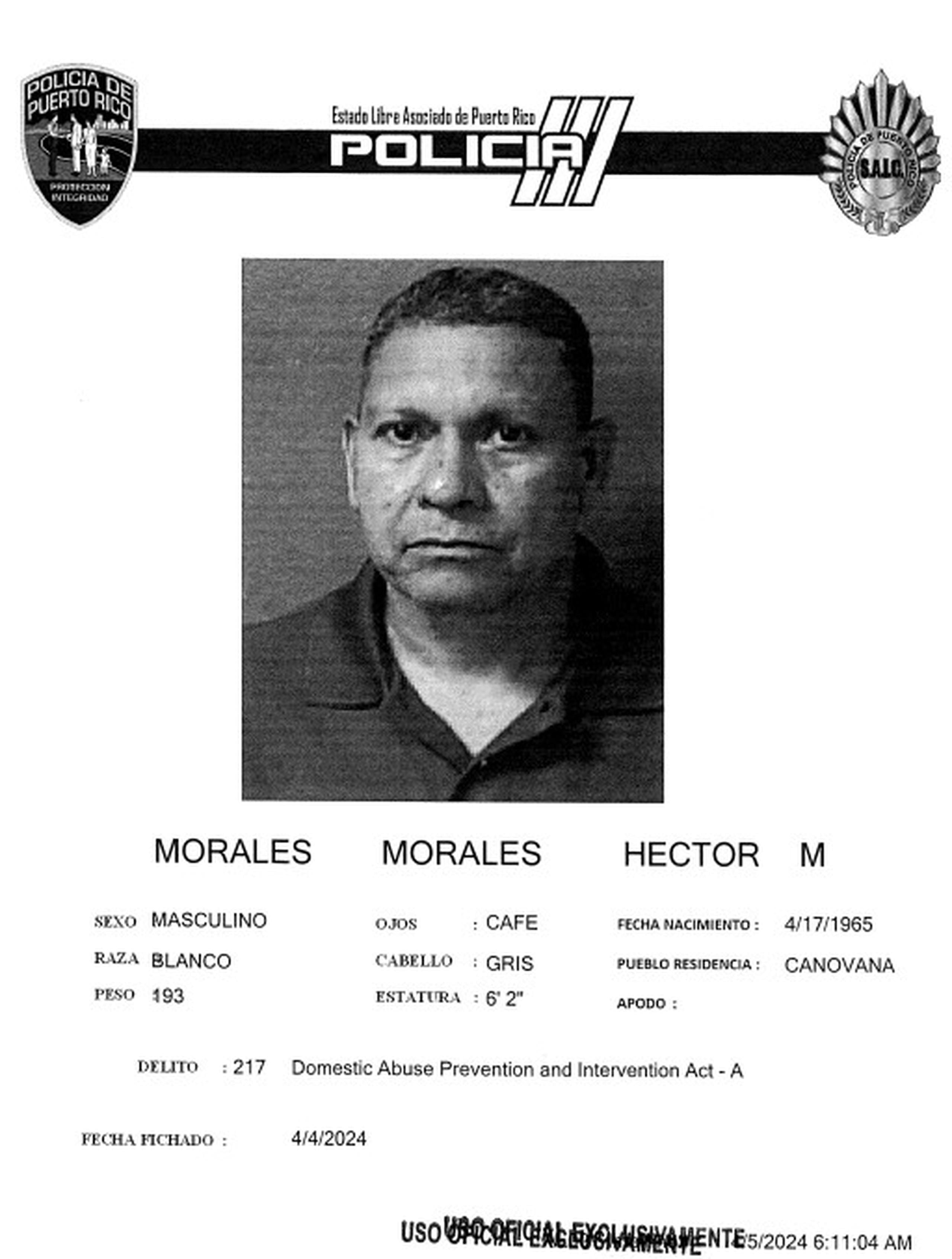 Ficha de Héctor M. Morales Morales