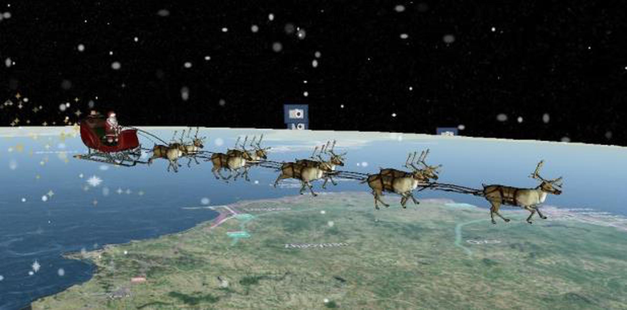 Se necesita un conjunto de empresas tecnológicas para crear el efecto global de inmersión para los rastreadores de Santa. (NORAD)