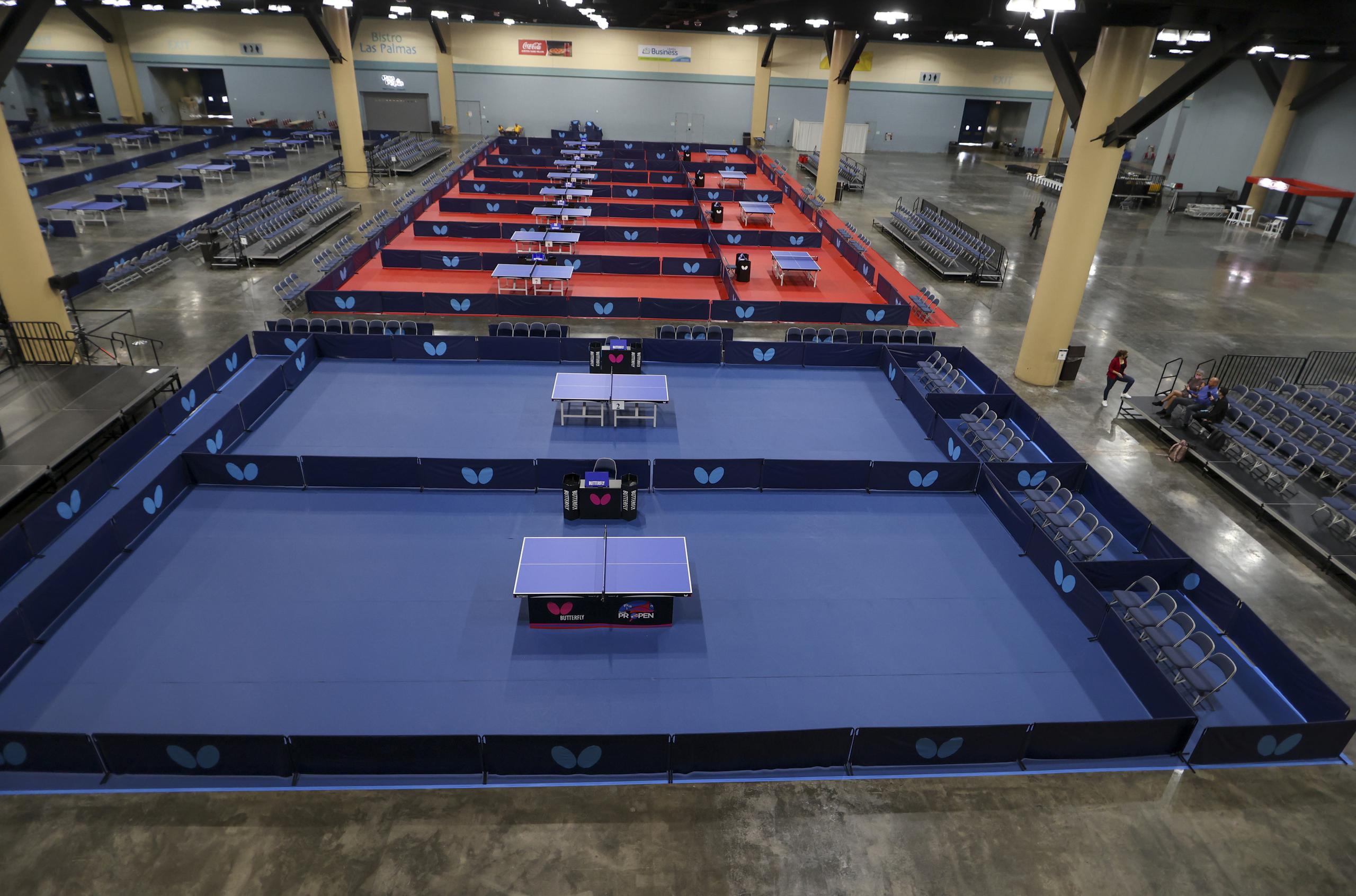 Así luce parte del escenario donde se realizará el torneo en el Centro de Convenciones. Allí hay montadas 75 mesas para la competencia.
