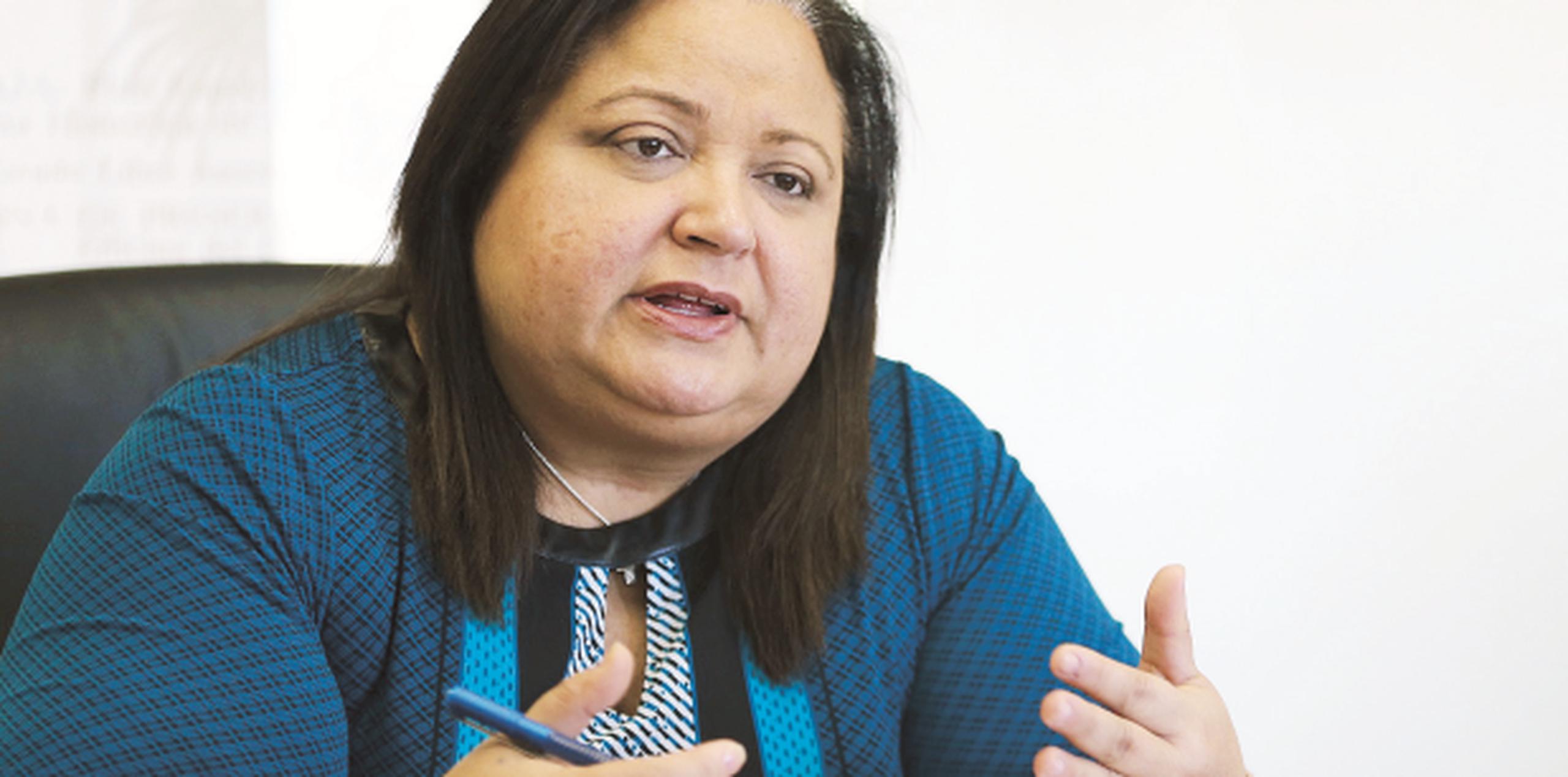 Melba Acosta, presidenta del Banco Gubernamental de Fomento (Archivo)